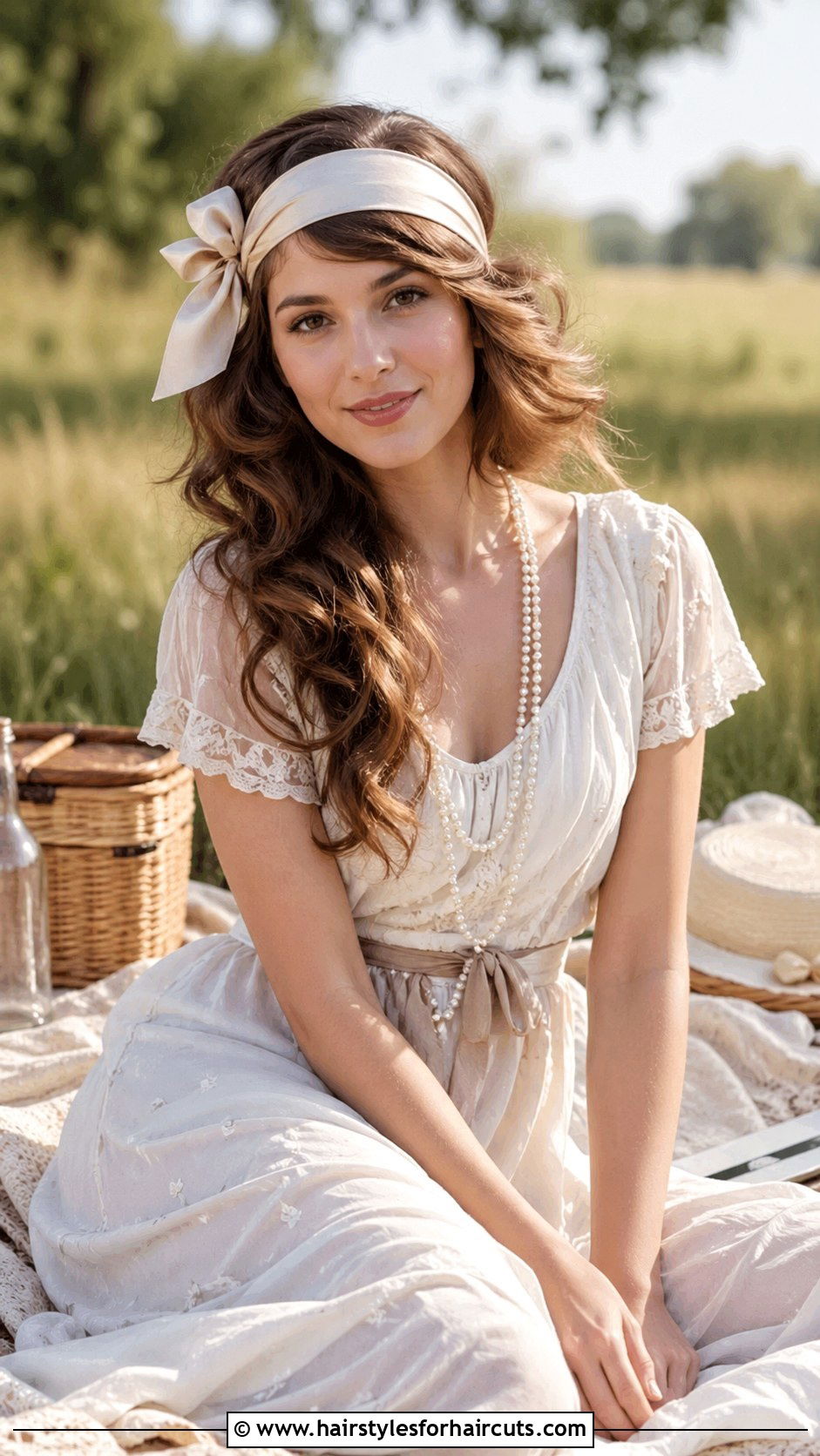 Long Hair With Ribbon Headband 1920s - 25 1920 long hairstyles - 25 1920 long hairstyles