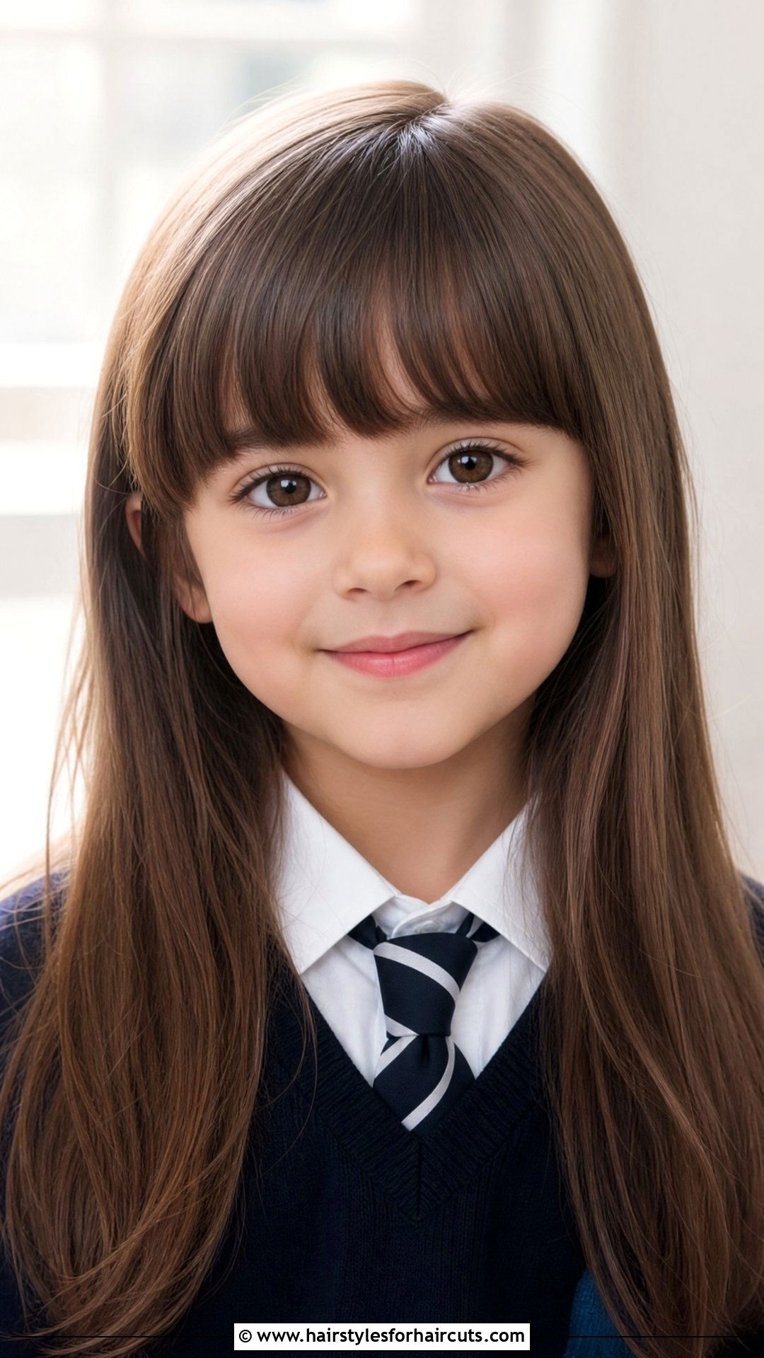 Long Hair With Rounded Bangs - 25 long hair little girl haircuts with bangs - 25 long hair little girl haircuts with bangs
