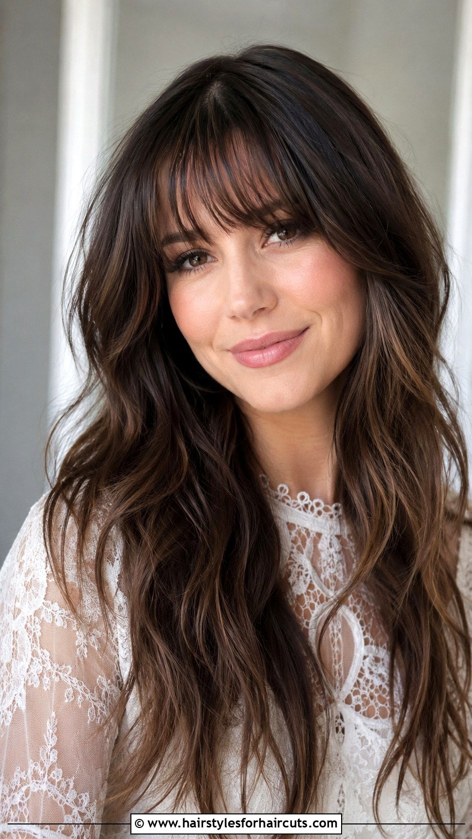 Long Hair With Wispy Bangs - 25 best haircuts for long thick wavy hair - 25 best haircuts for long thick wavy hair