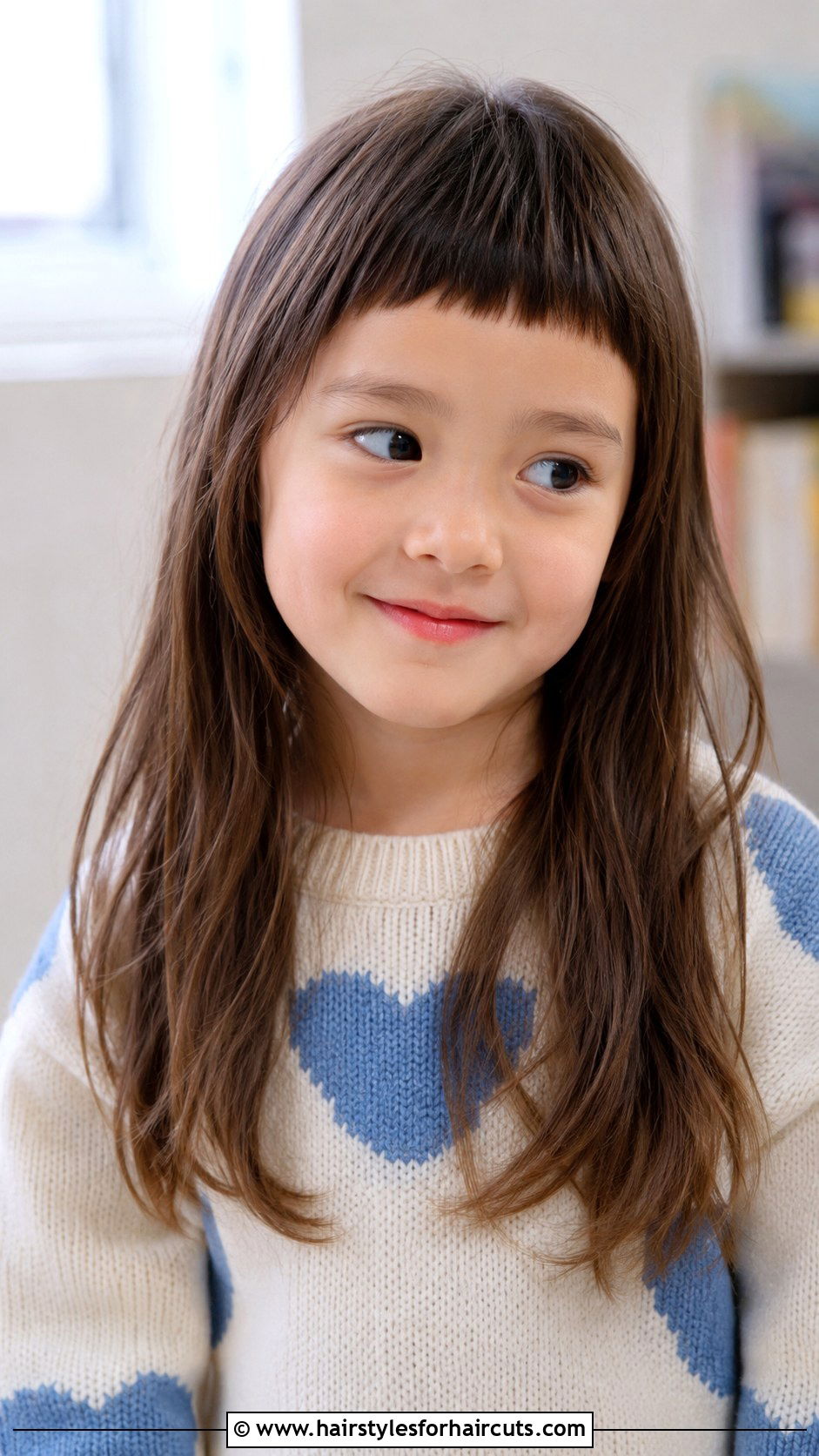 Long Haircut With Micro Bangs - 25 haircuts for girls with long hair kids - 25 haircuts for girls with long hair kids