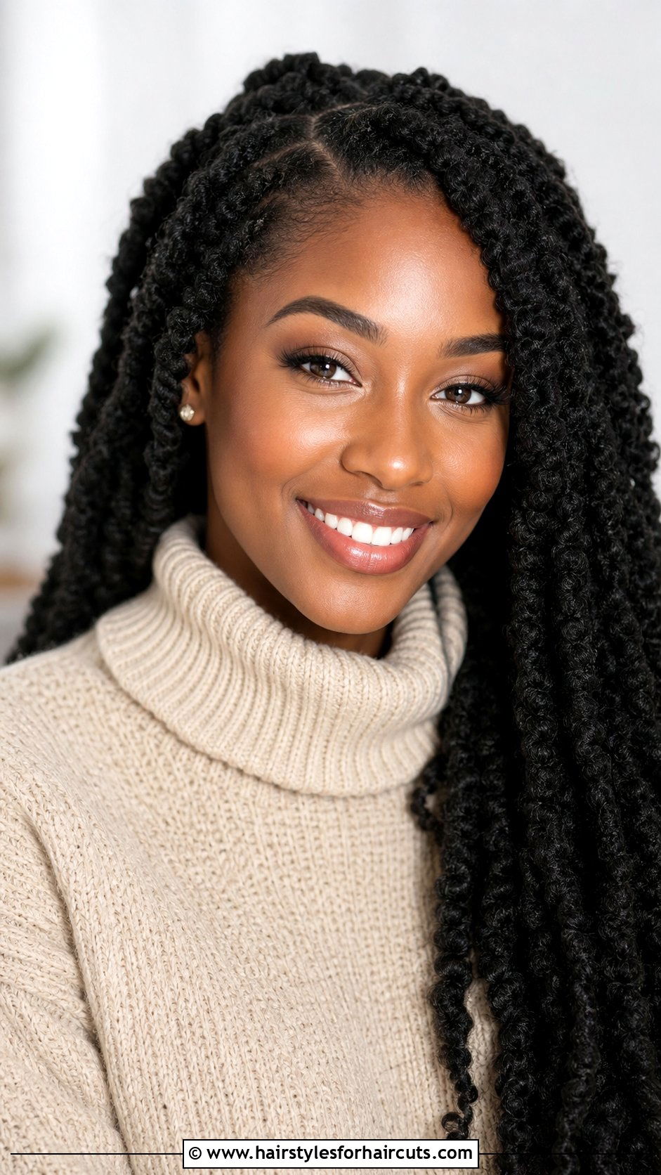Long Kinky Twists - 25 black hairstyles for long hair - 25 black hairstyles for long hair
