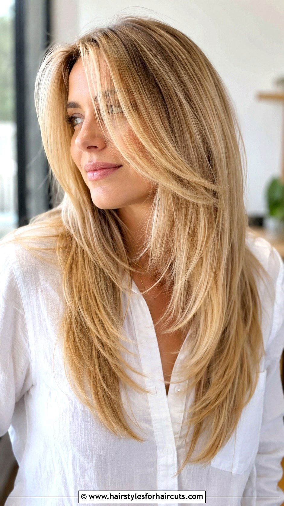 Long Layered Blonde Straight Hair Haircut - 25 haircuts for blonde straight hair - 25 haircuts for blonde straight hair