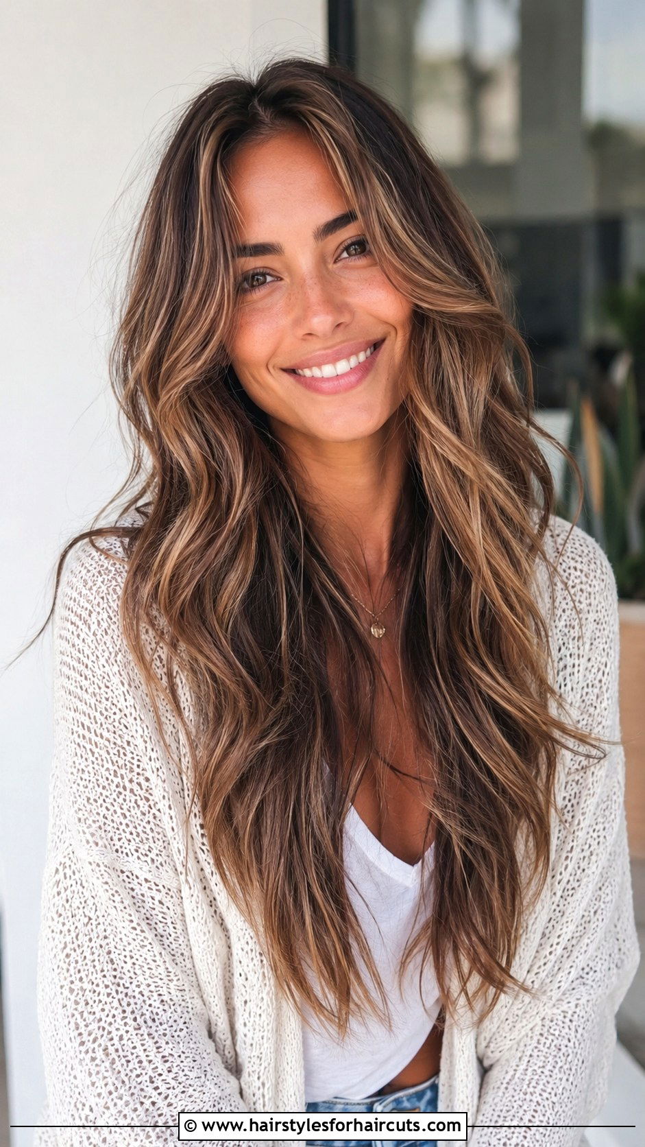 Long Layered Coconut Waves - 25 coconut hairstyles - 25 coconut hairstyles