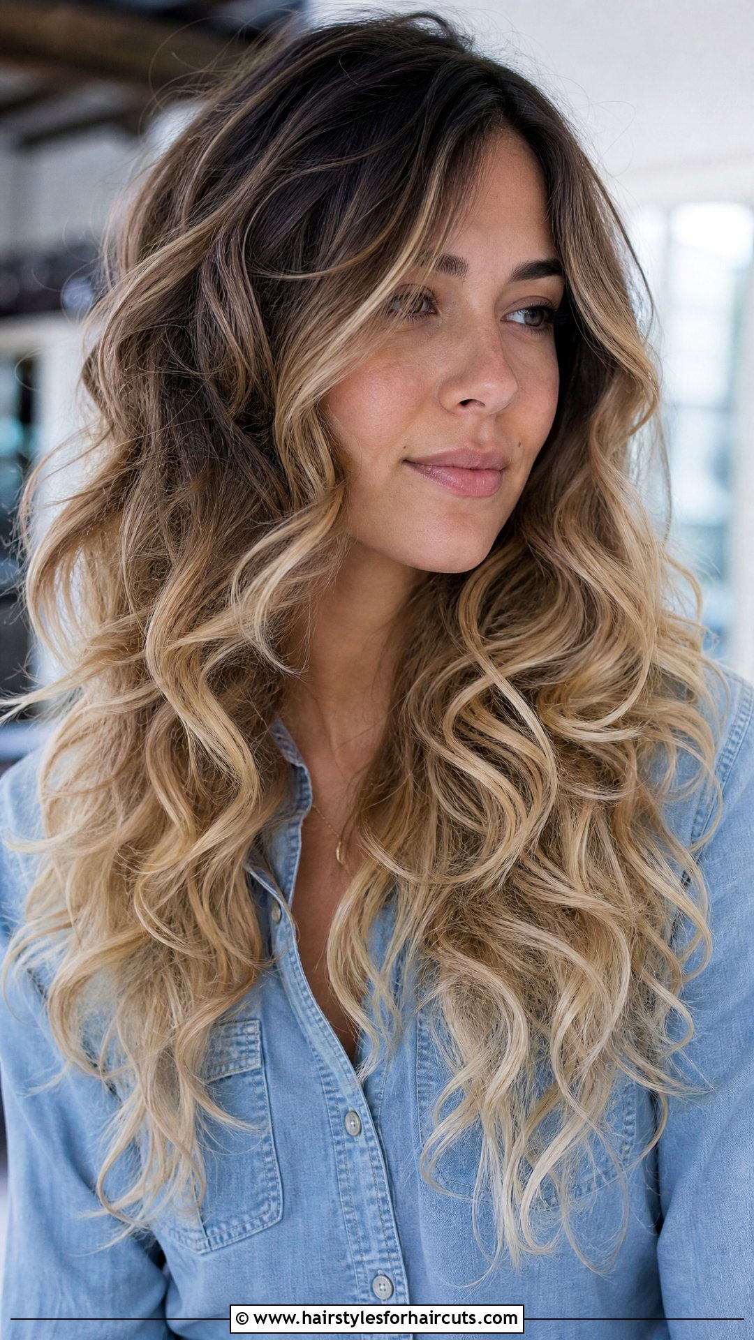 Long Layered Curly Hair With Ombre - 25 long layered hairstyles for curly hair - 25 long layered hairstyles for curly hair