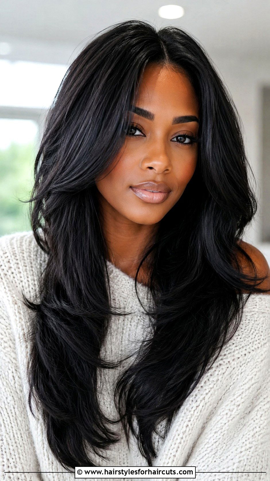 Long Layered Cut - 25 black women haircuts styles - 25 black women haircuts styles