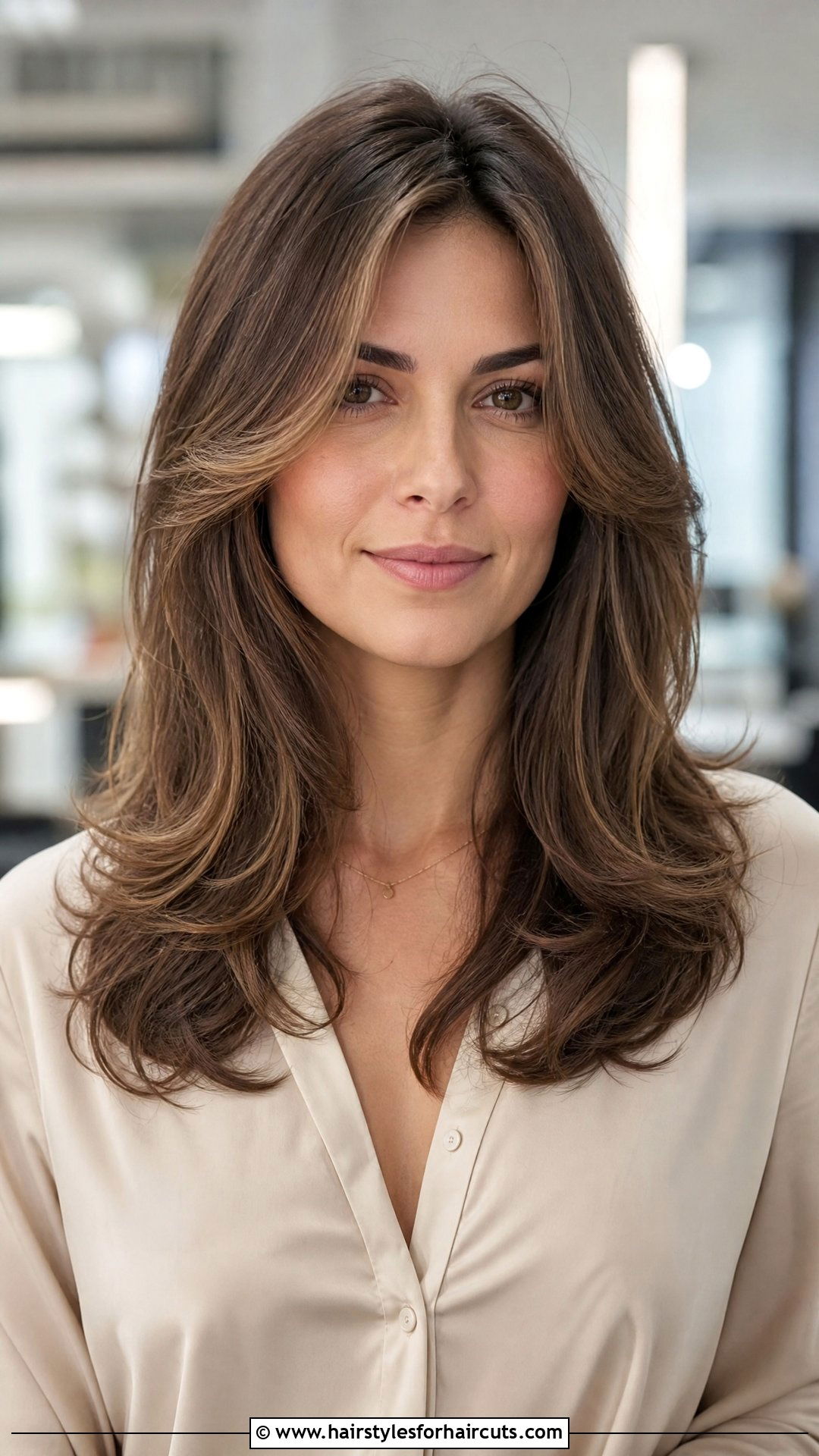 Long Layered Flow With Subtle Waves - 25 flow haircuts straight hair - 25 flow haircuts straight hair
