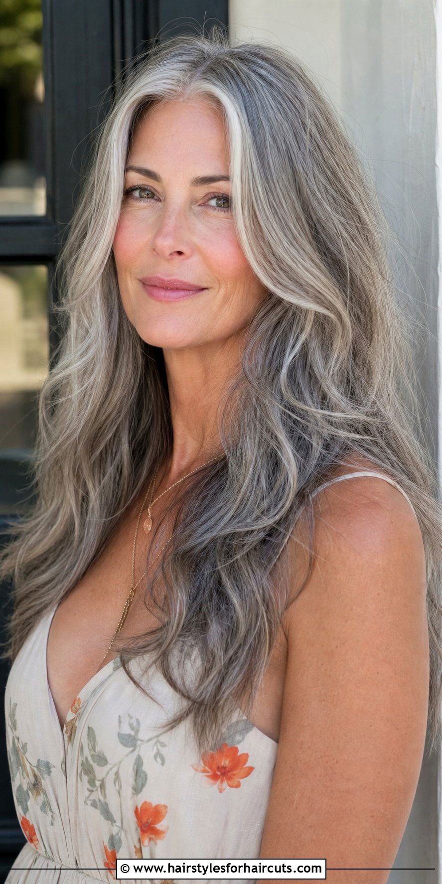 Long Layered Gray Haircut - 25 hairstyles for gray hair - 25 hairstyles for gray hair