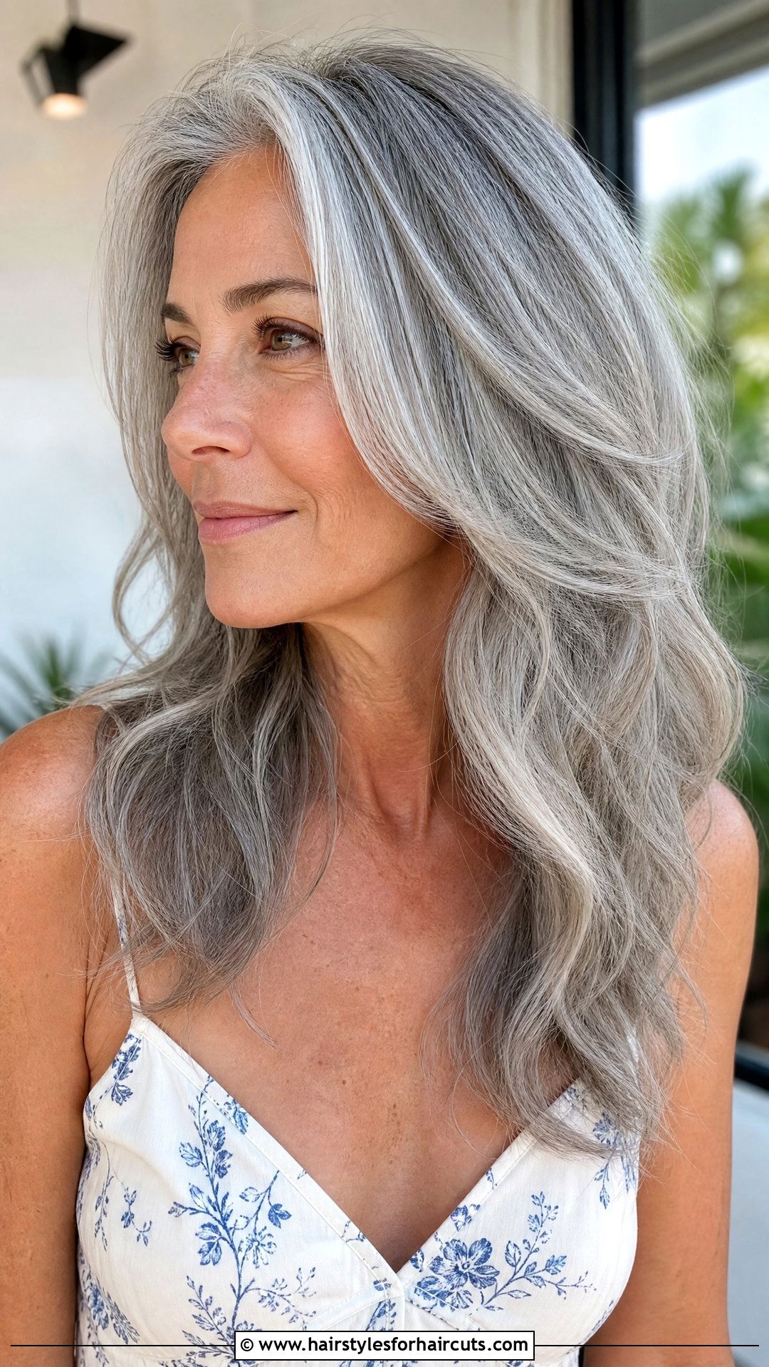Long Layered Grey Hair - 25 grey hair womens hairstyles - 25 grey hair womens hairstyles