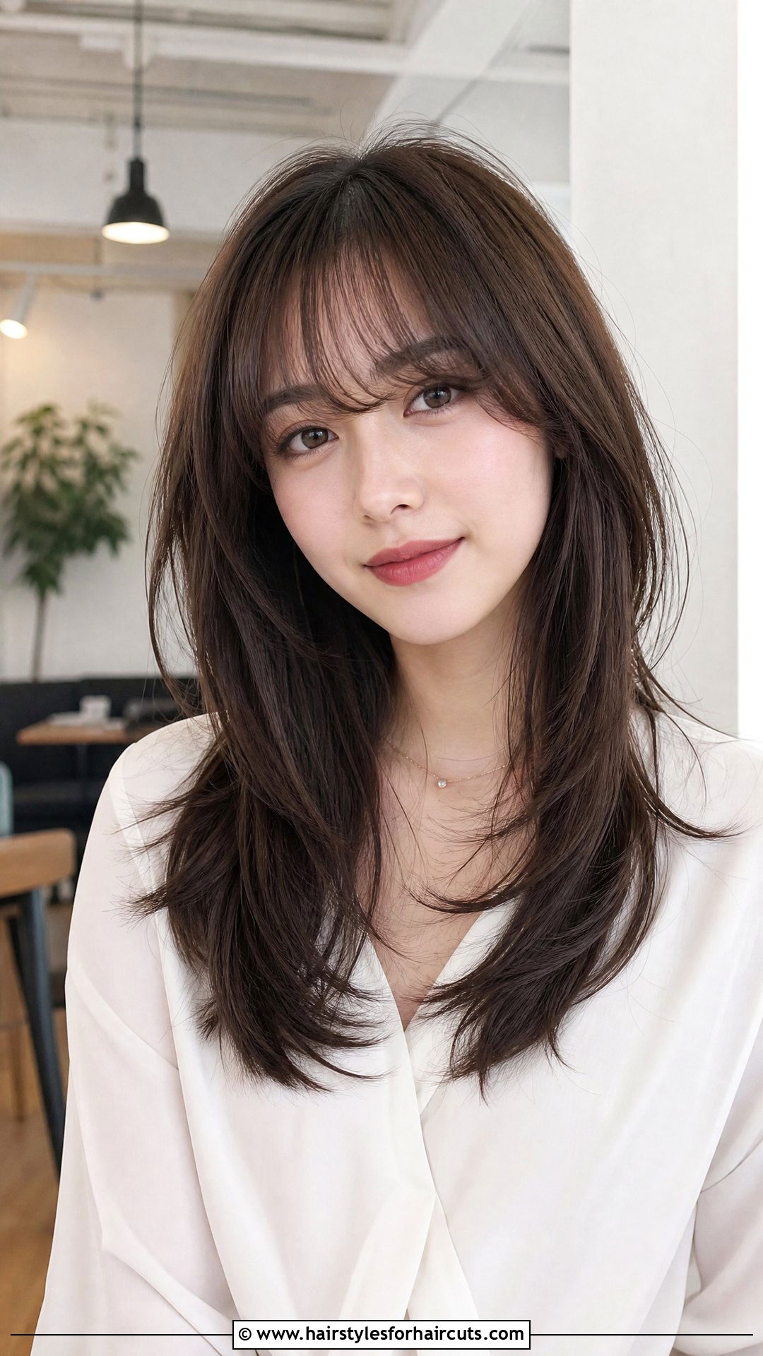 Long Layered Hair With Arch Bangs - 25 long hairstyles with bangs for thin hair - 25 long hairstyles with bangs for thin hair