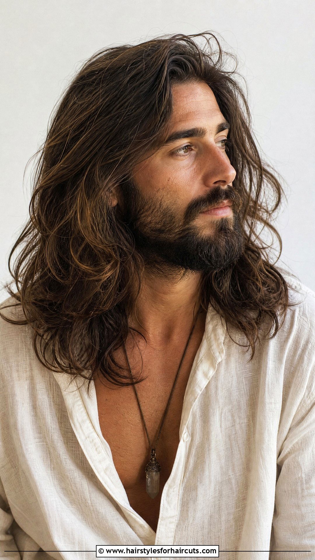 Long Layered Hair With Freestyle Beard - 25 beard and long hairstyles - 25 beard and long hairstyles