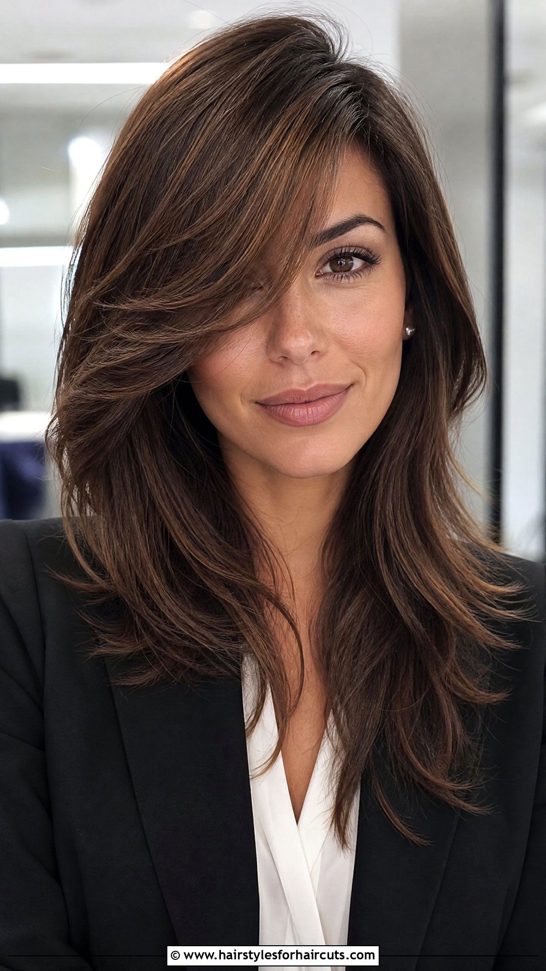 Long Layered Hair With Side Bangs - 25 long layered hairstyles for women - 25 long layered hairstyles for women