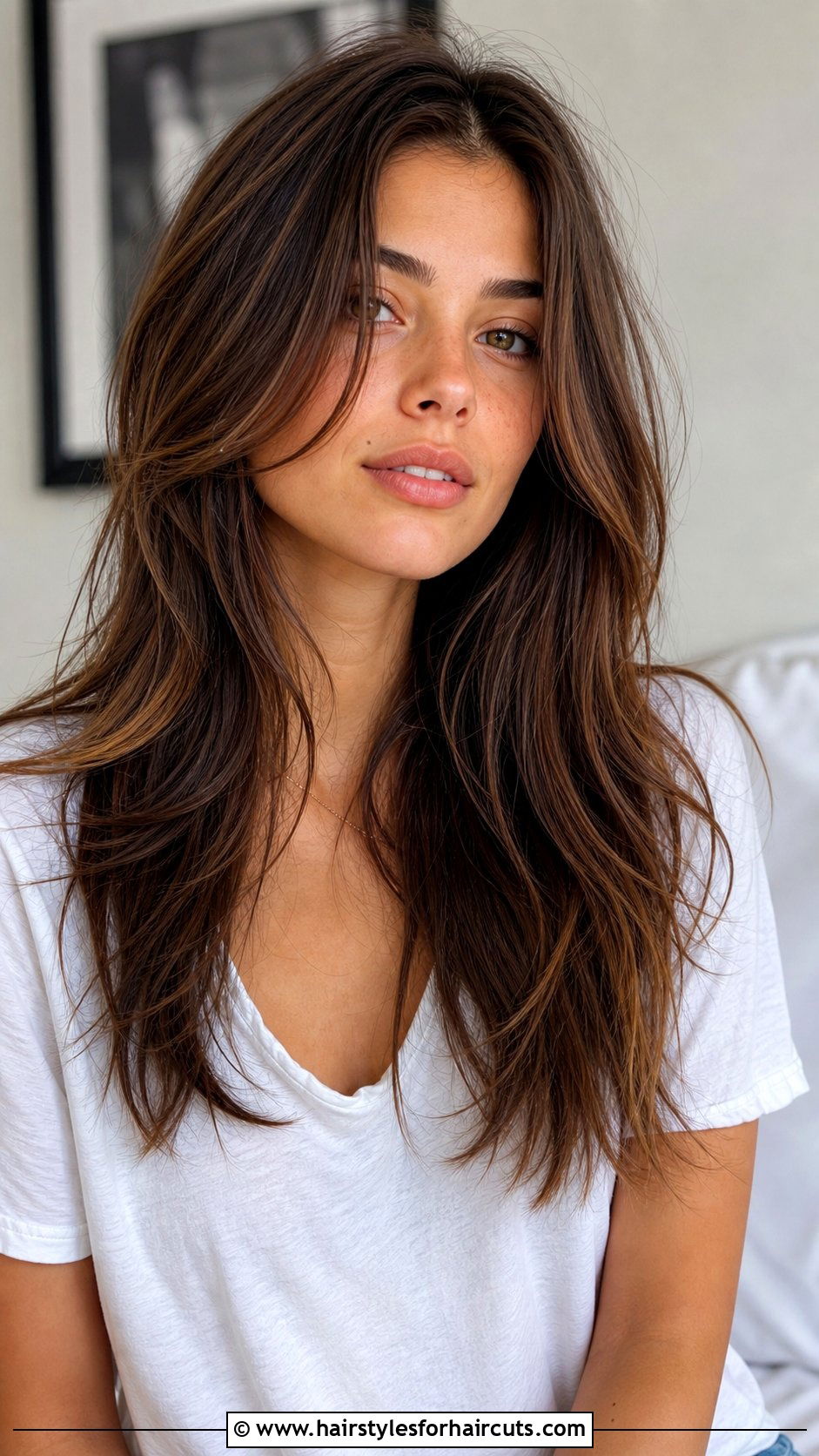 Long Layered Haircut - 25 haircuts caption - 25 haircuts caption