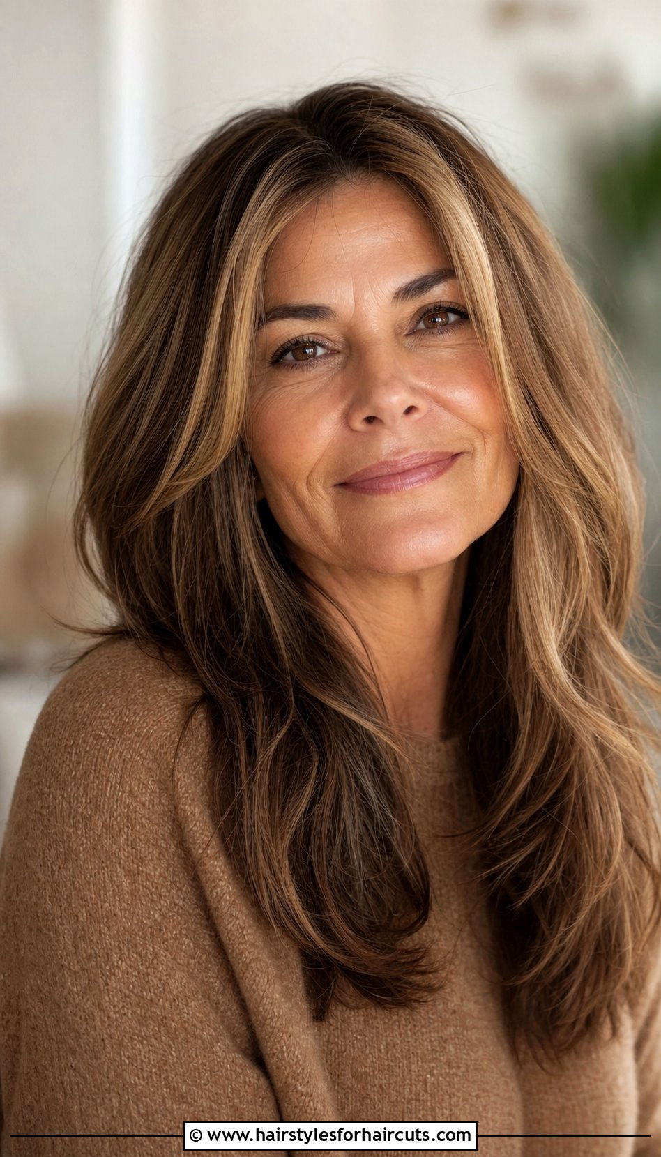 Long Layered Haircut - 25 hairstyles for ladies over 50 - 25 hairstyles for ladies over 50