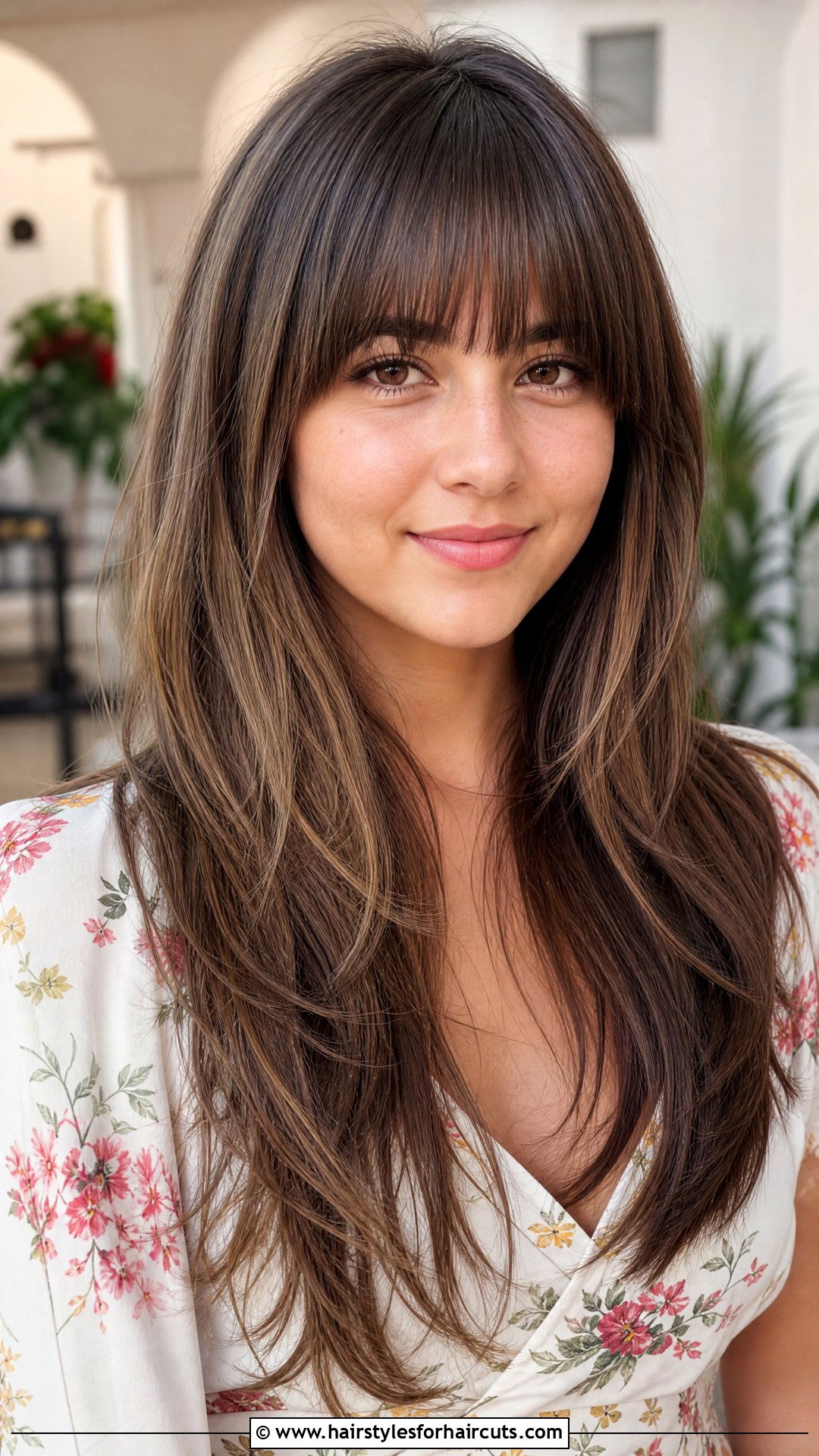 Long Layered Haircut With Bangs - 25 women layer haircuts - 25 women layer haircuts
