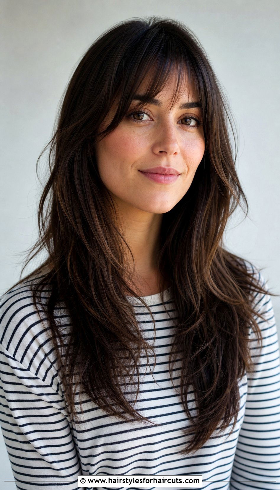 Long Layered Haircut With Bangs - 25 summer haircuts for long hair - 25 summer haircuts for long hair