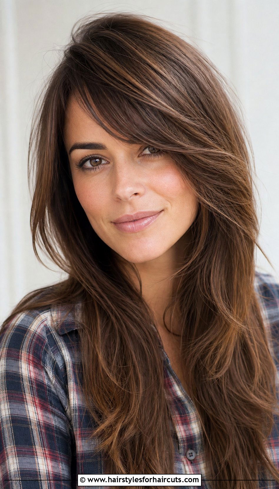 Long Layered Haircut With Side Bangs - 25 haircuts for long hair round face - 25 haircuts for long hair round face