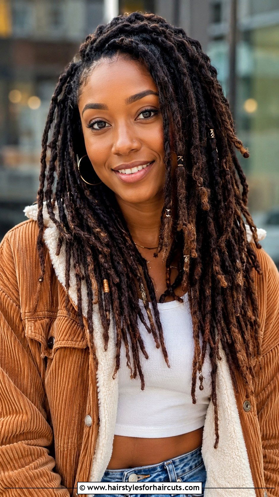 Long Layered Locs - 25 hairstyles for locks - 25 hairstyles for locks