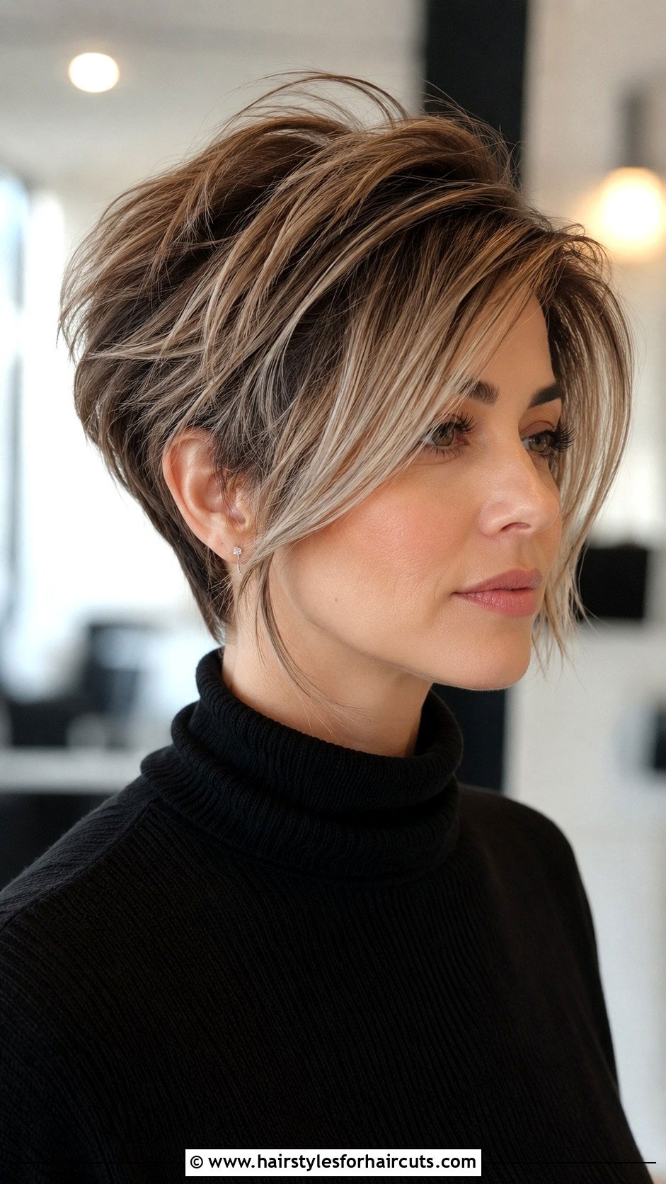 Long Layered Pixie Haircut - 25 haircuts for square face female - 25 haircuts for square face female