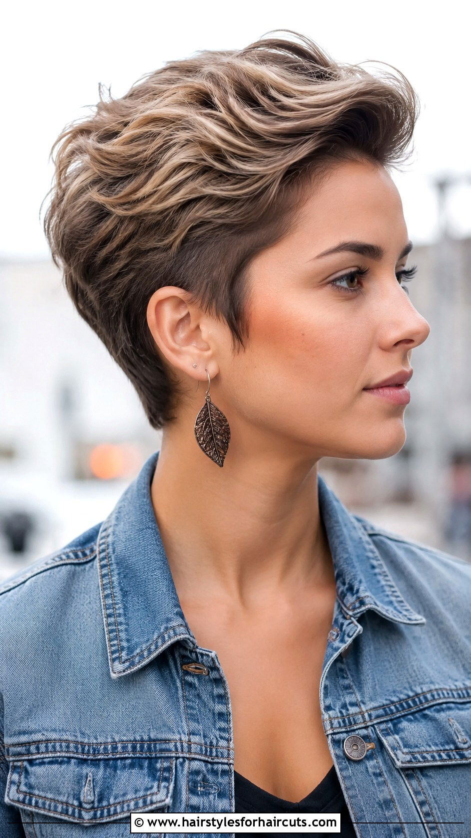 Long Layered Pixie - 25 haircuts for white hair over 60 - 25 haircuts for white hair over 60