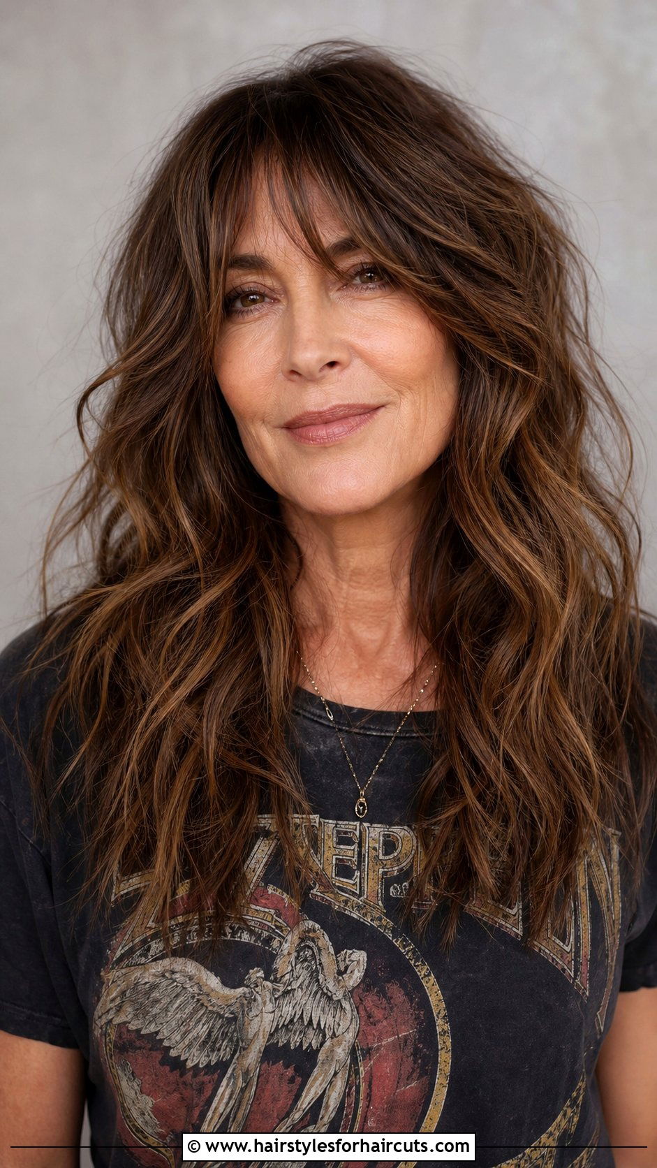 Long Layered Shag - 25 hairstyles for thick wavy hair over 50 - 25 hairstyles for thick wavy hair over 50