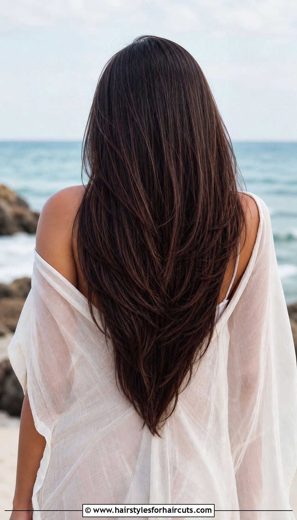 Long Layered V Cut - 25 hairstyles trends - 25 hairstyles trends