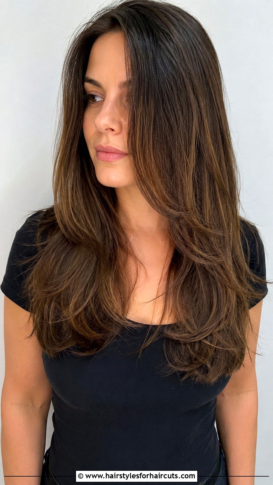 Long Layers After 4 Inch Cut - 25 4 inches of haircuts off - 25 4 inches of haircuts off