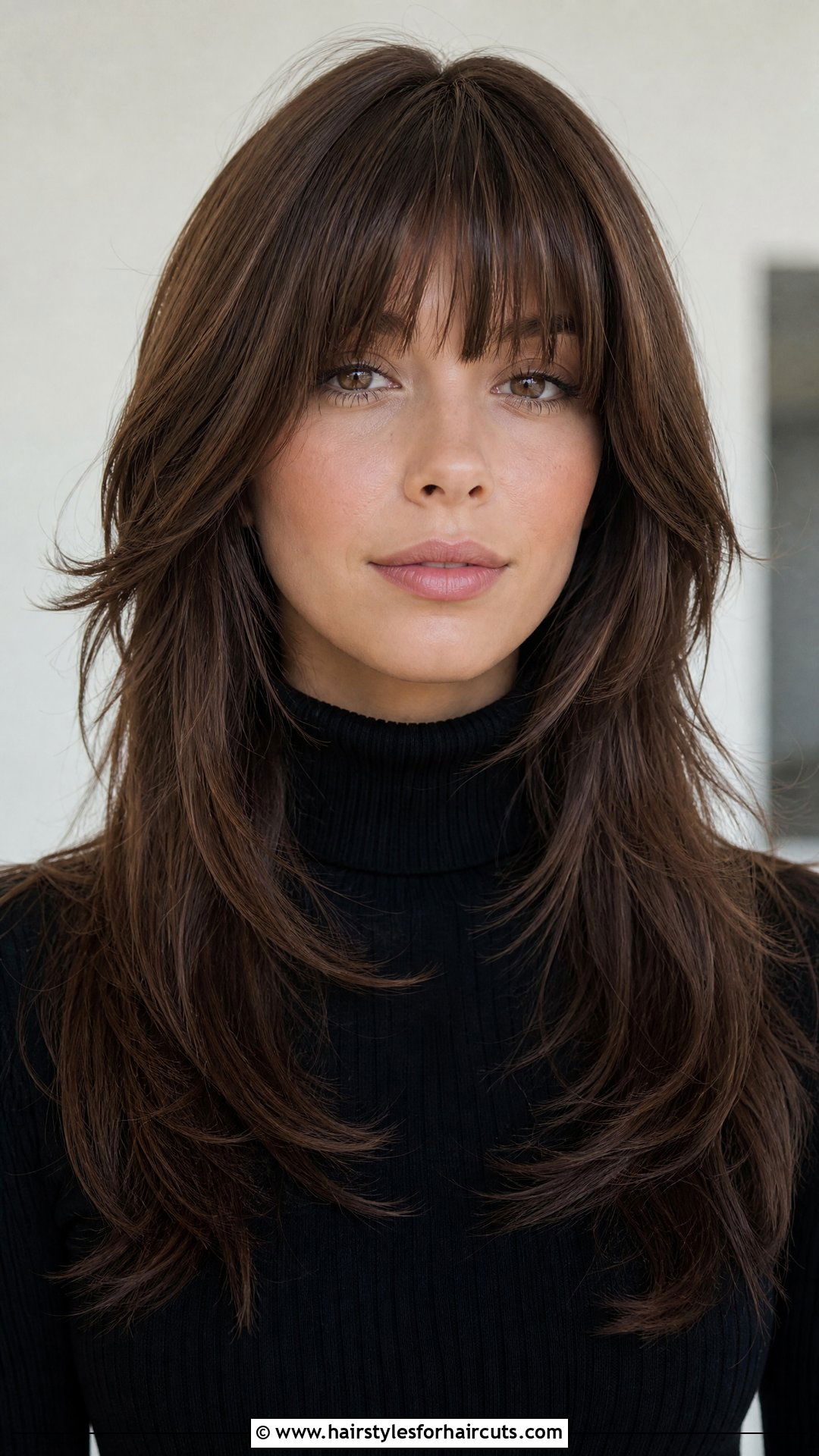 Long Layers With Bangs - 25 two layered haircuts for long hair - 25 two layered haircuts for long hair