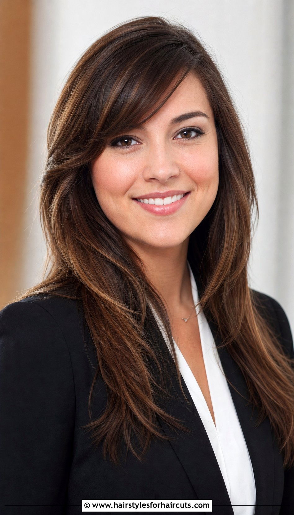 Long Layers With Side Bangs - 25 haircuts for women long hair layers - 25 haircuts for women long hair layers