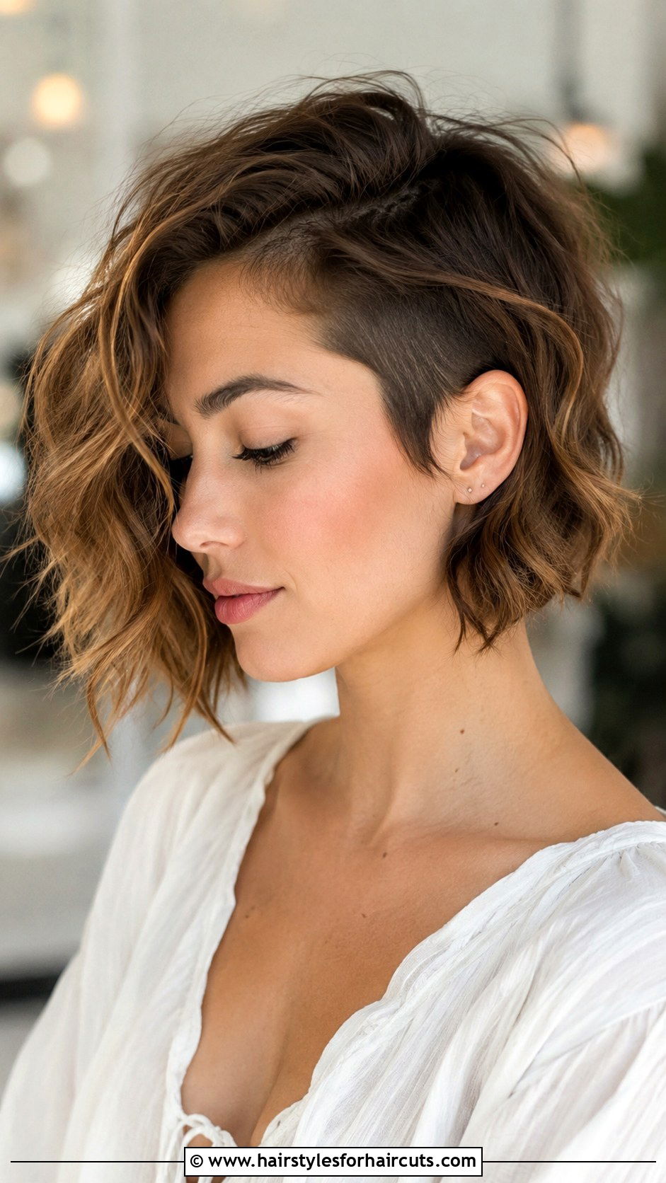 Long Layers With Undercut - 25 hairstyles with shaved sides - 25 hairstyles with shaved sides