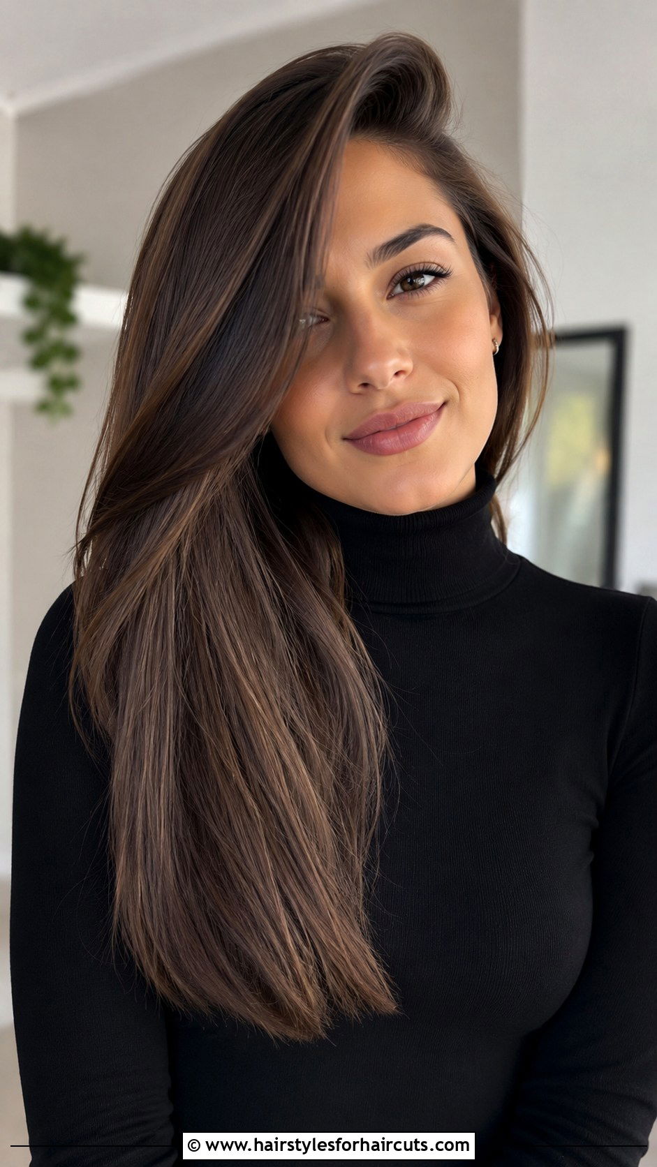 Long One Length Side Part Cut - 25 haircuts for long hair no layers - 25 haircuts for long hair no layers