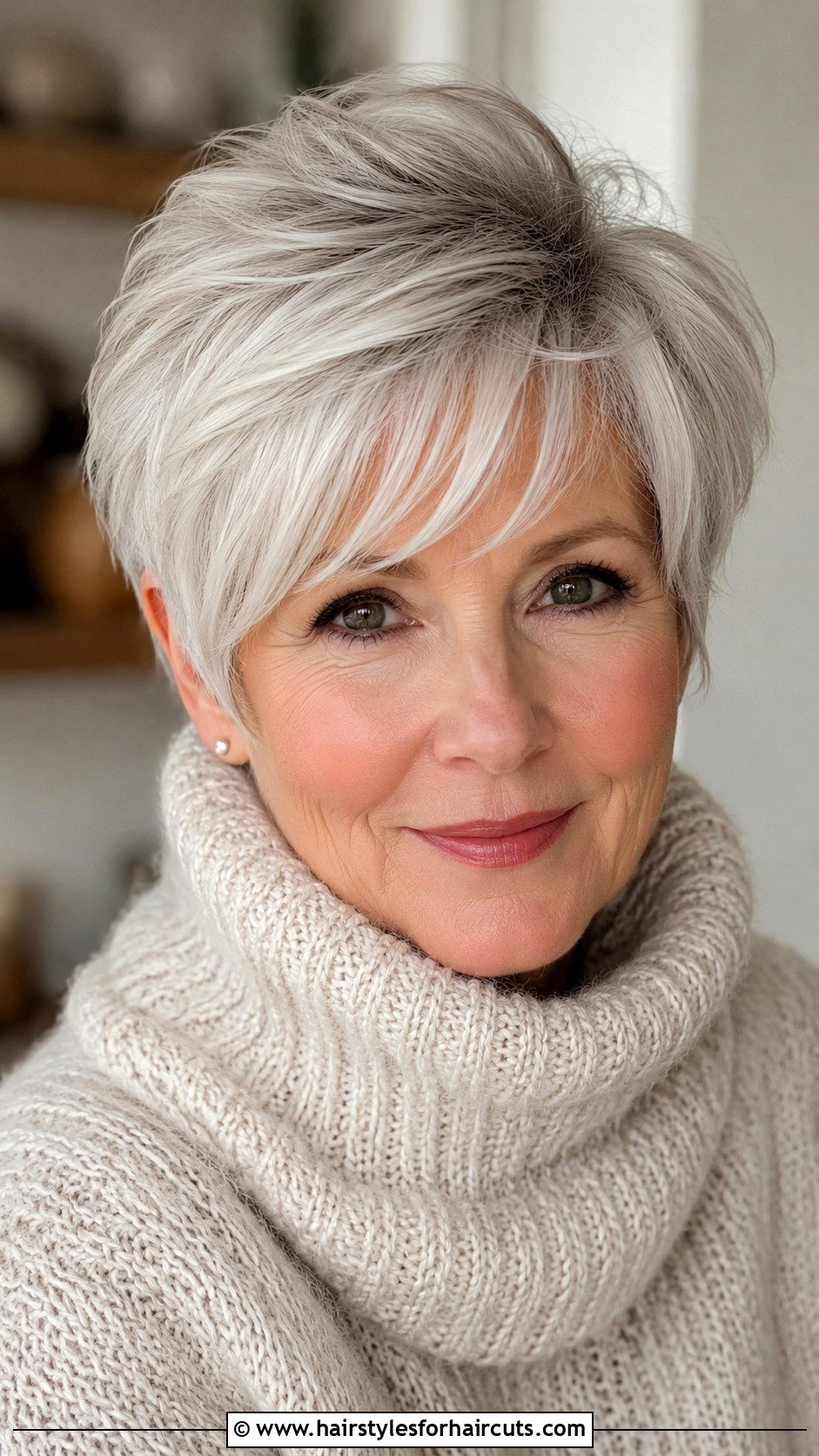 Long Pixie With Bangs - 25 haircuts for women in their 60s - 25 haircuts for women in their 60s