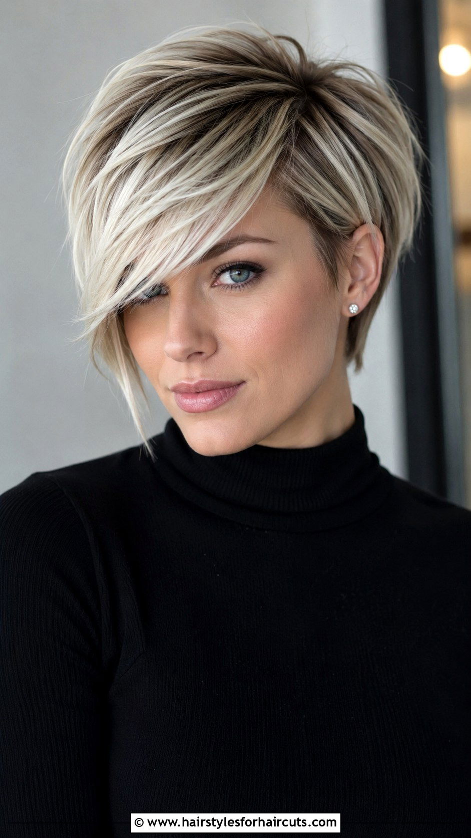 Long Pixie With Platinum Highlights - 25 haircuts and color - 25 haircuts and color