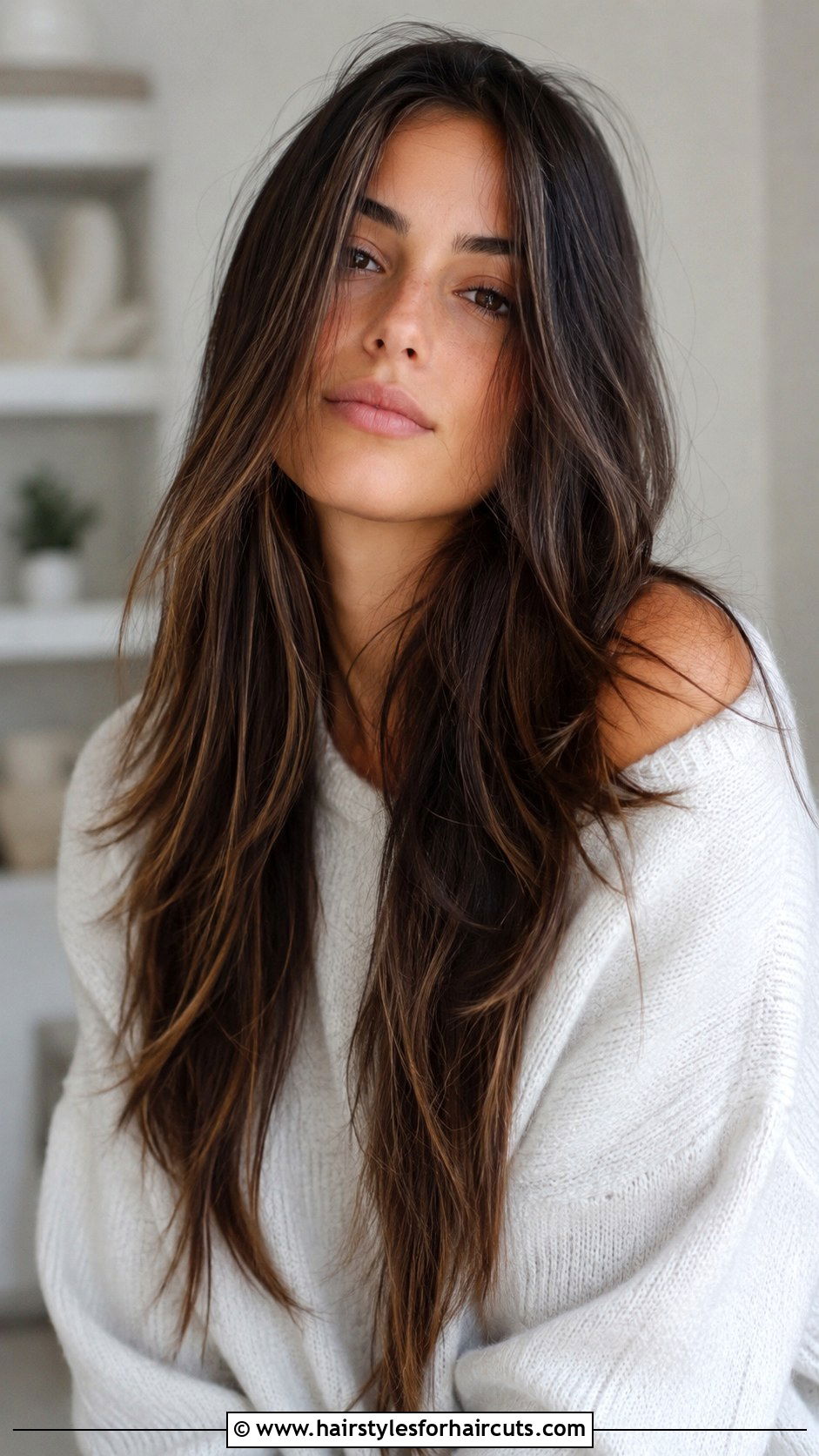 Long Razor Cut Layers - 25 haircuts for square face long hair - 25 haircuts for square face long hair