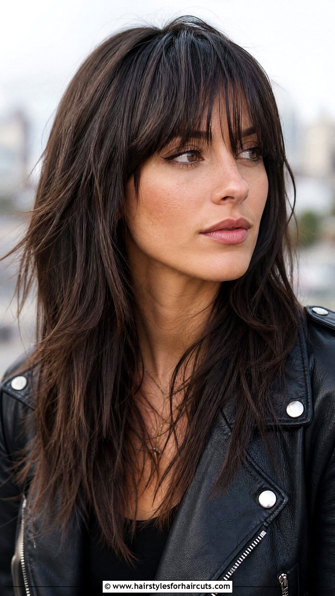 Long Razored Hair With Piecey Bangs - 25 long hairstyles with bangs for thin hair - 25 long hairstyles with bangs for thin hair