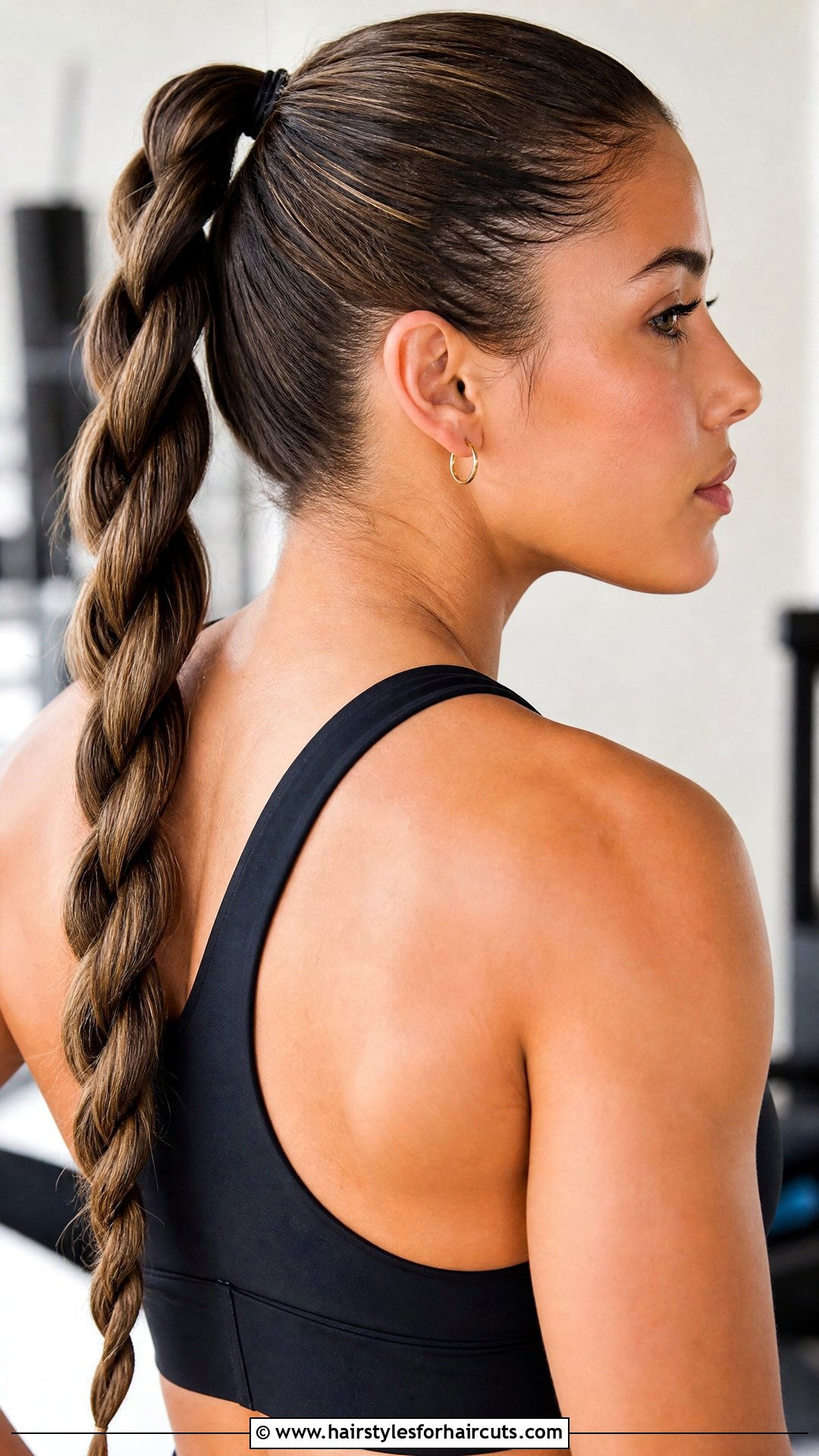 Long Rope Braid Ponytail - 25 long hair hairstyles for oval faces - 25 long hair hairstyles for oval faces