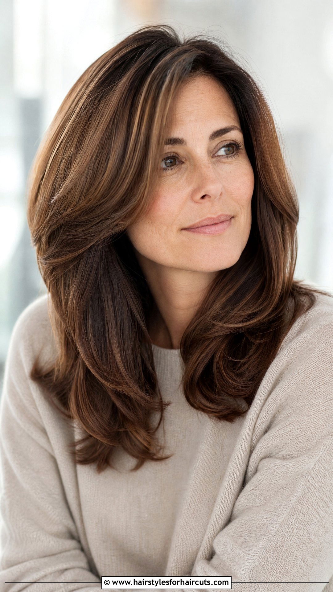 Long Rounded Layers Haircut - 25 thick long hair haircuts - 25 thick long hair haircuts