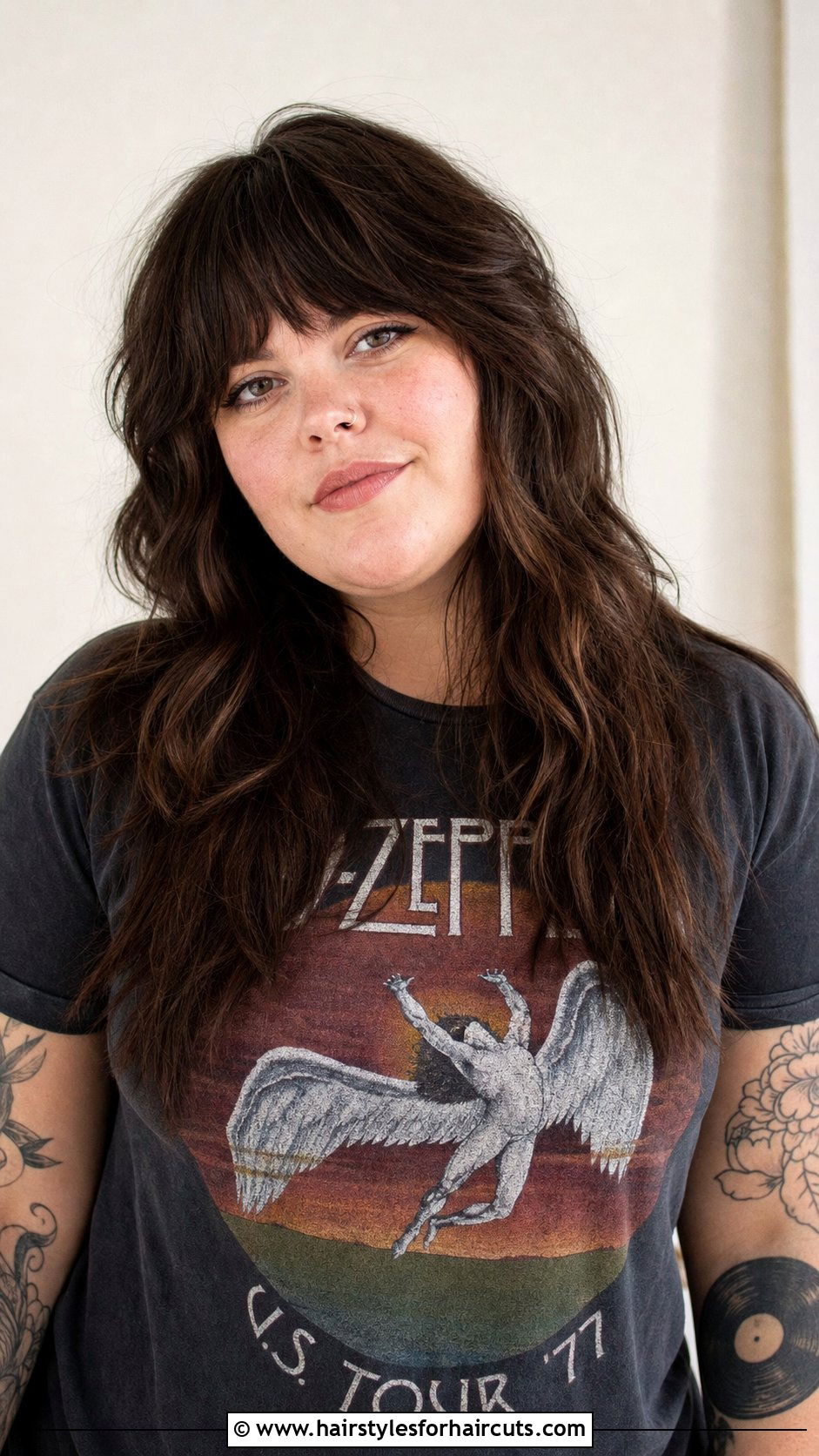 Long Shag Haircut - 25 haircuts for plus size women - 25 haircuts for plus size women