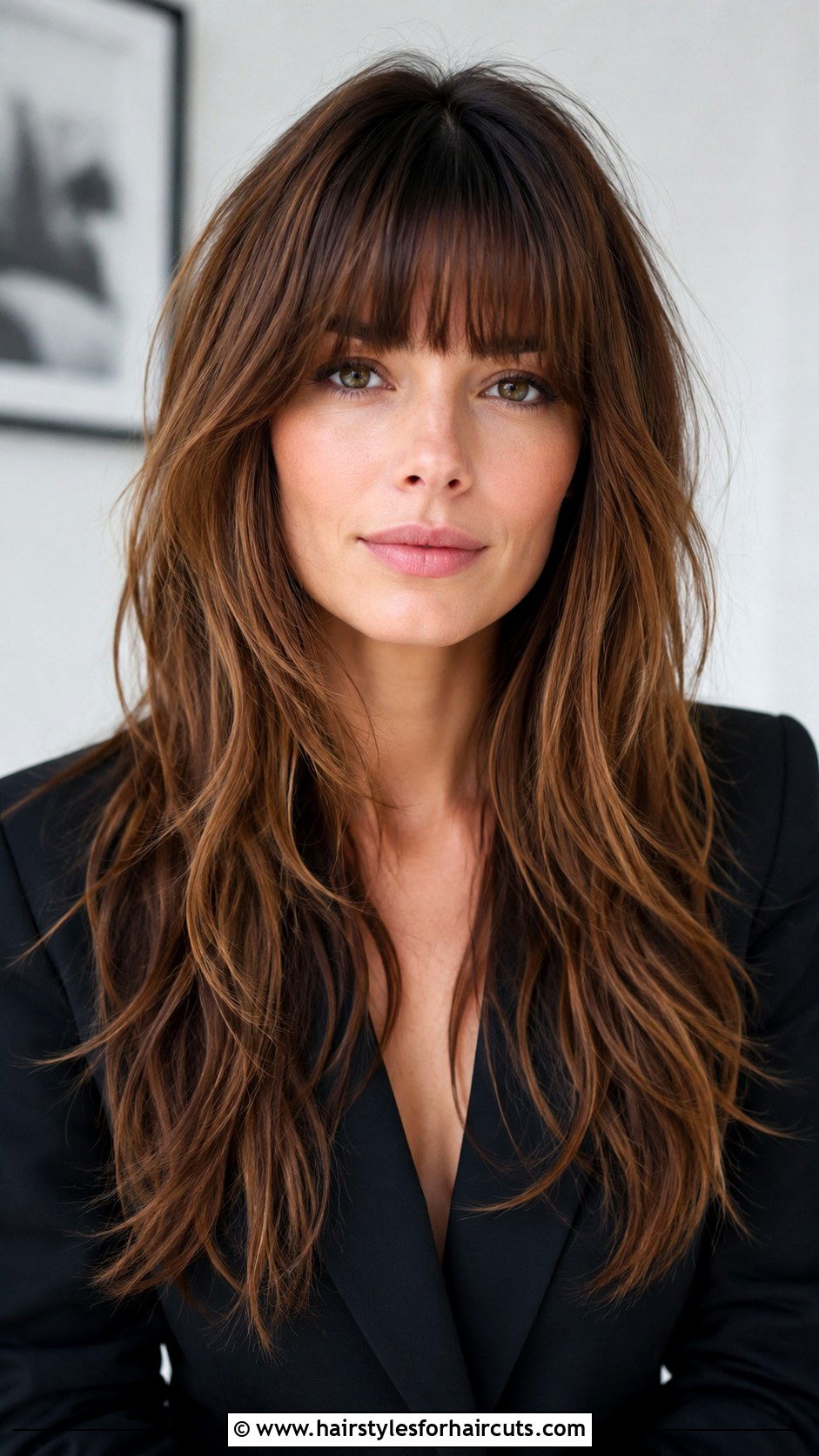 Long Shag With Bangs - 25 shaggy layered haircuts for long hair - 25 shaggy layered haircuts for long hair