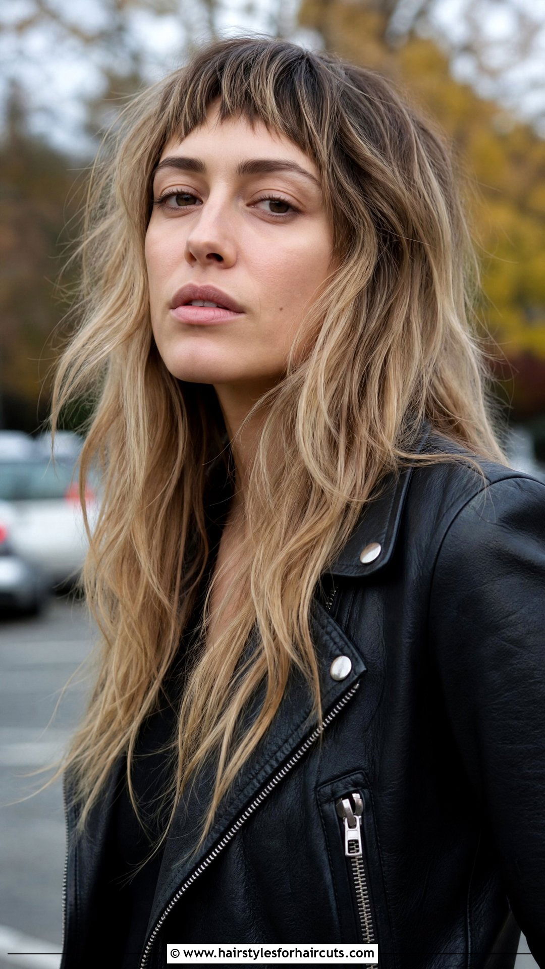 Long Shag With Micro Bangs - 25 shag haircuts long hair - 25 shag haircuts long hair