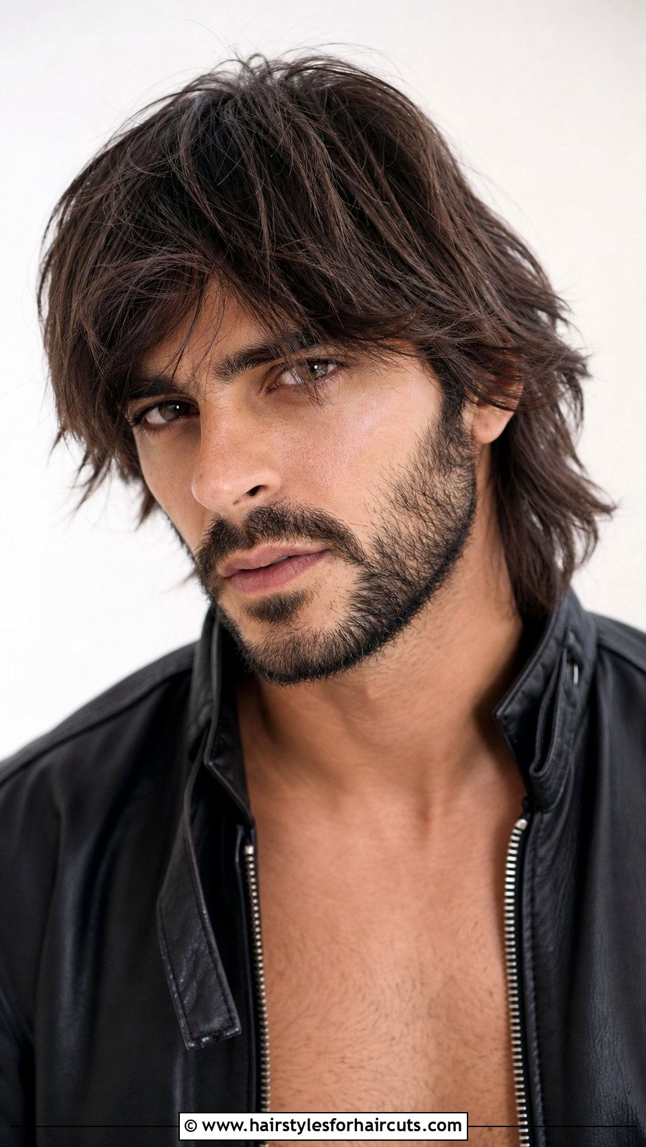 Long Shaggy Hair With Heavy Stubble - 25 long hairstyles with beard - 25 long hairstyles with beard