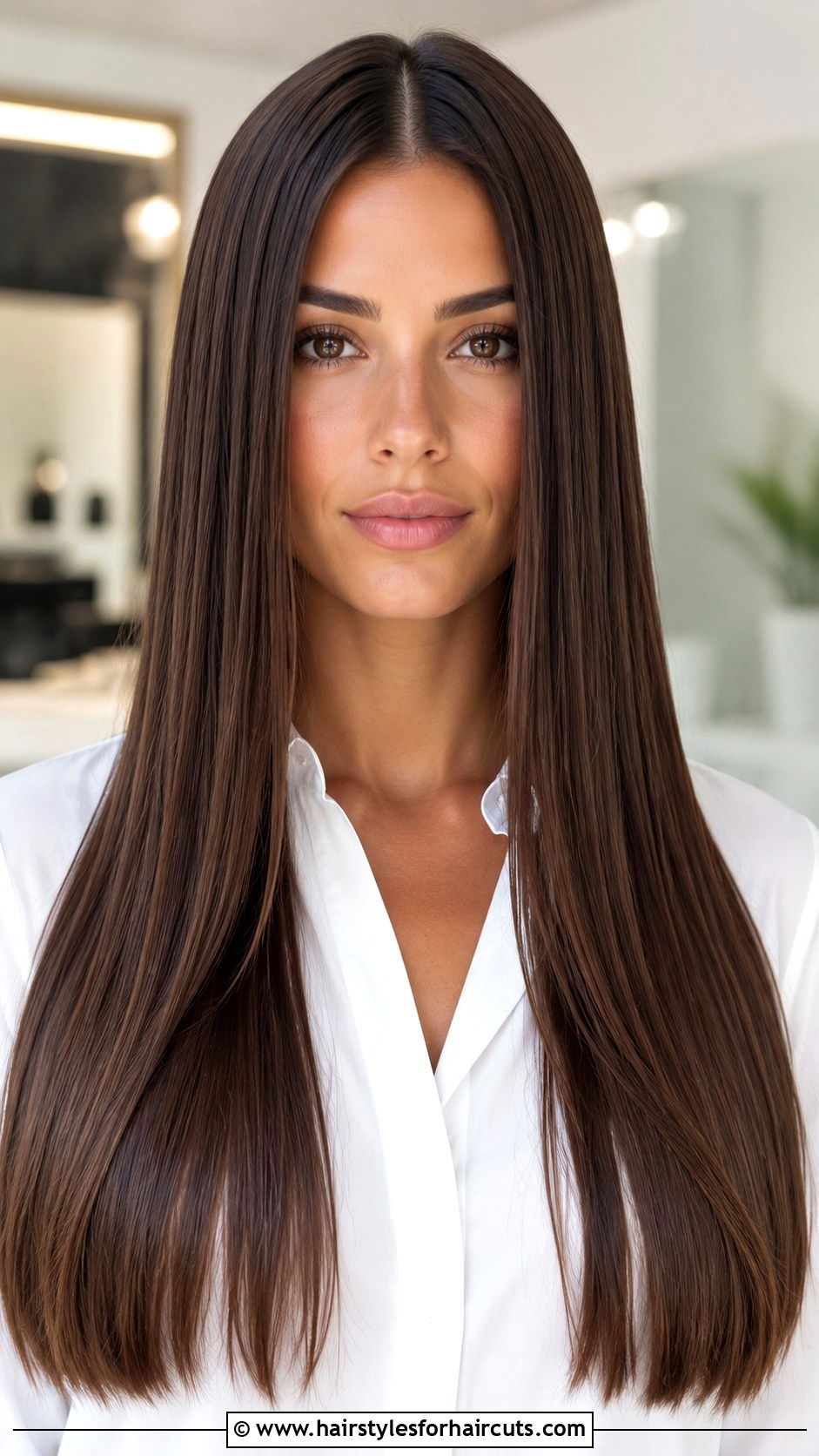 Long Sleek Straight Hair - 25 clip in hair extensions hairstyles - 25 clip in hair extensions hairstyles