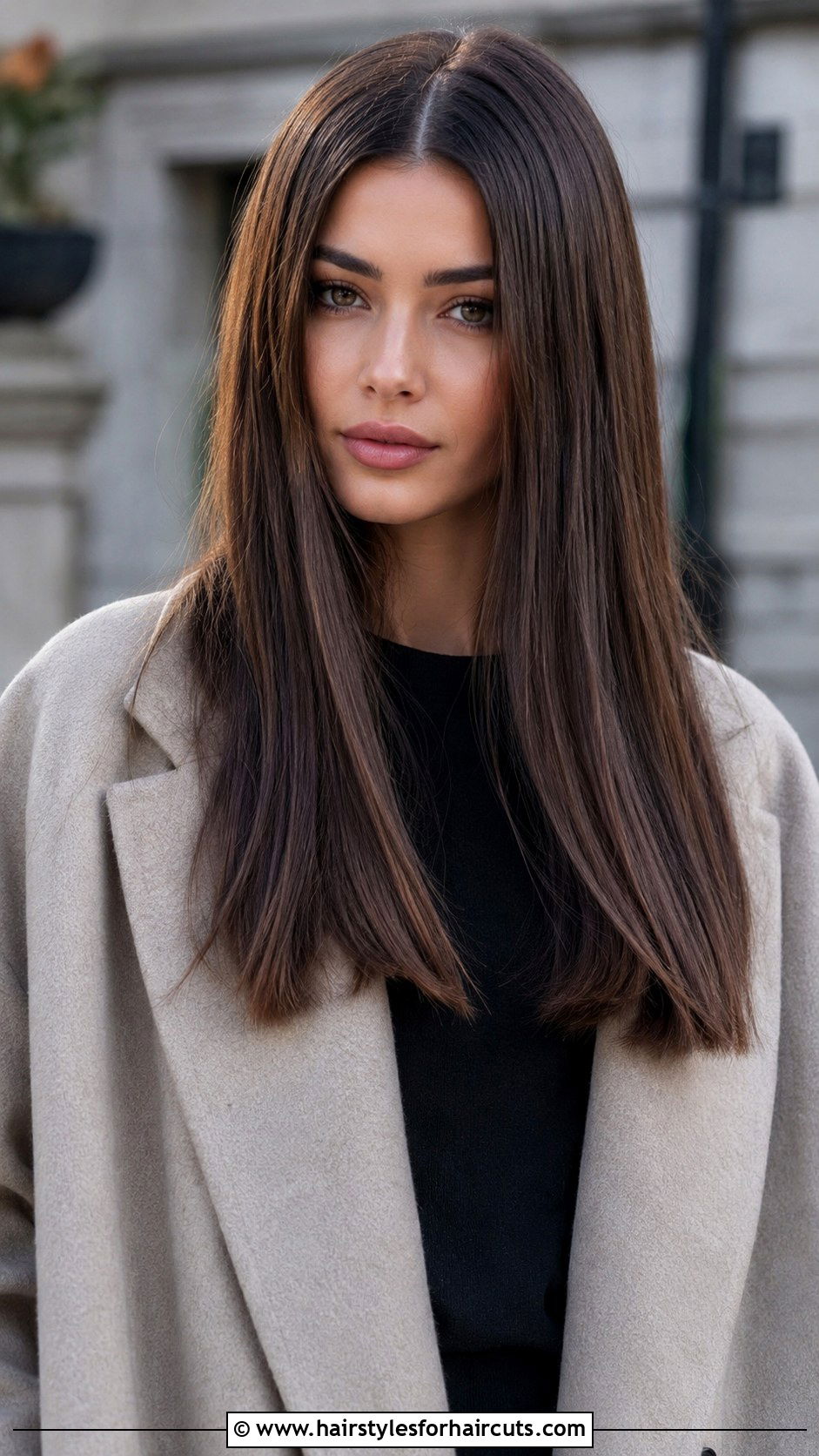 Long Sleek Straight Hair - 25 fall hairstyles - 25 fall hairstyles