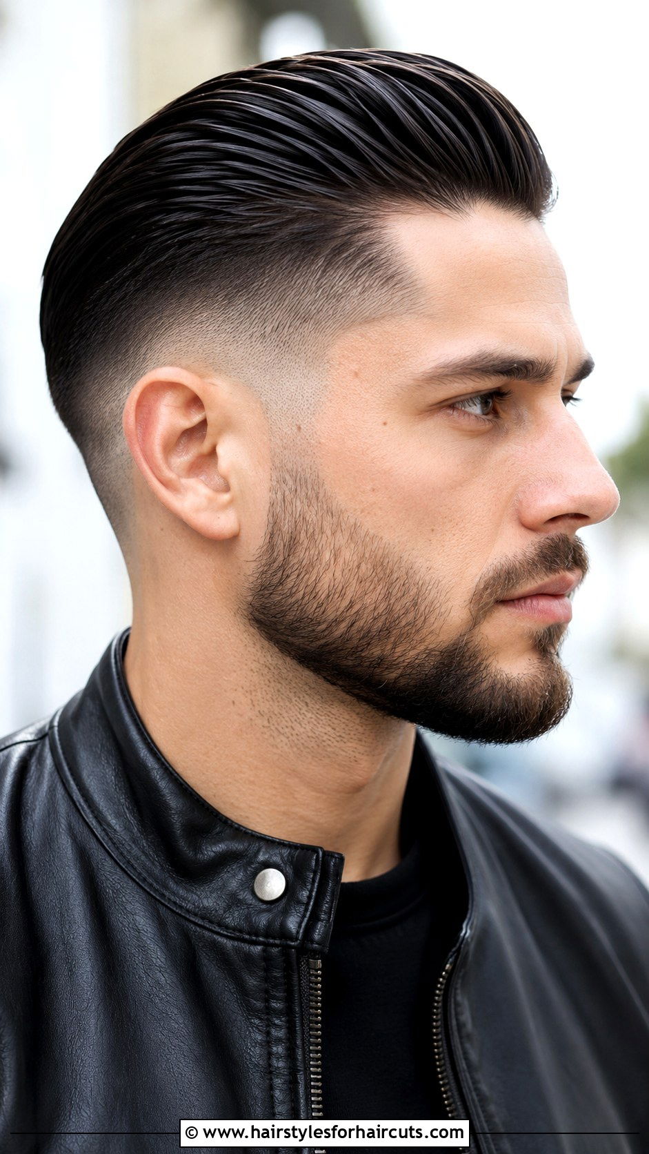 Long Slick Back With High Fade - 25 fade haircuts long hair - 25 fade haircuts long hair