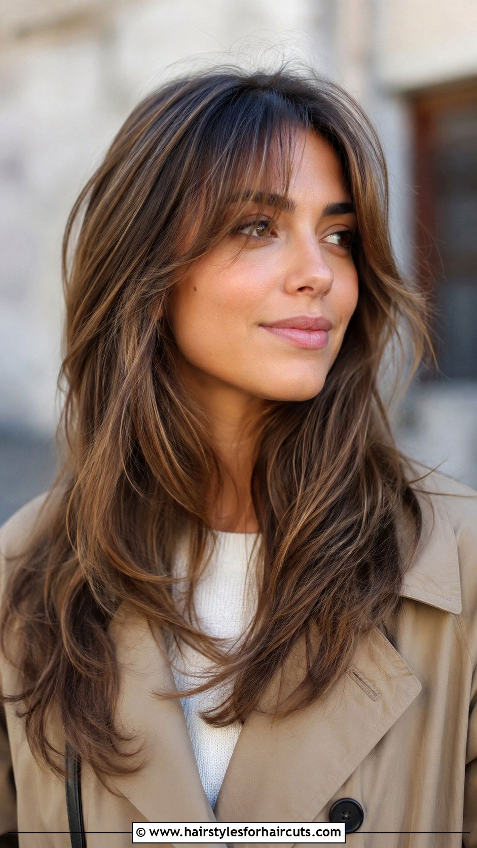 Long Soft Layers With Face Framing Bangs - 25 soft layered haircuts for long hair - 25 soft layered haircuts for long hair
