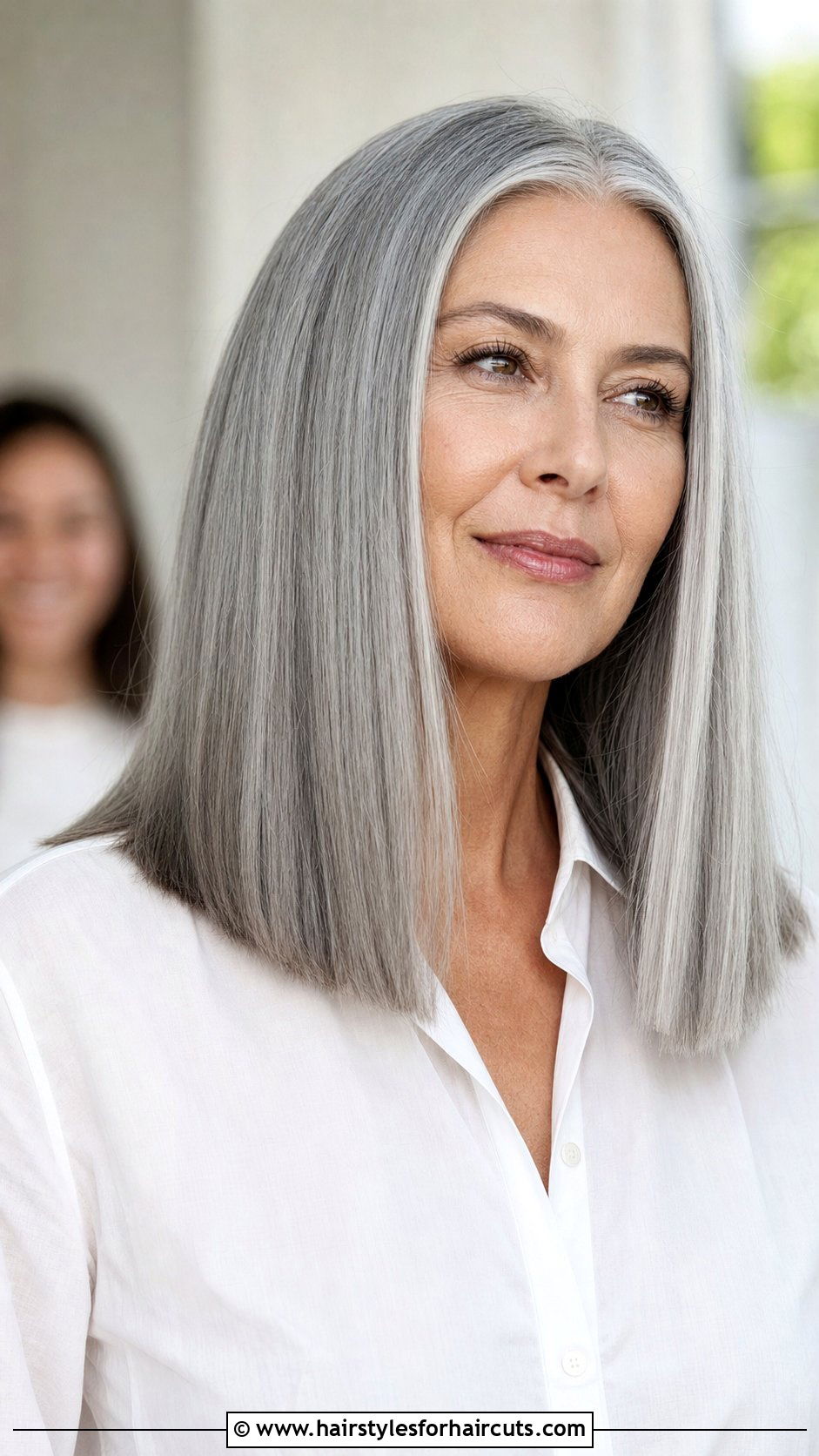 Long Straight Gray Haircut - 25 long gray hairstyles over 60 - 25 long gray hairstyles over 60