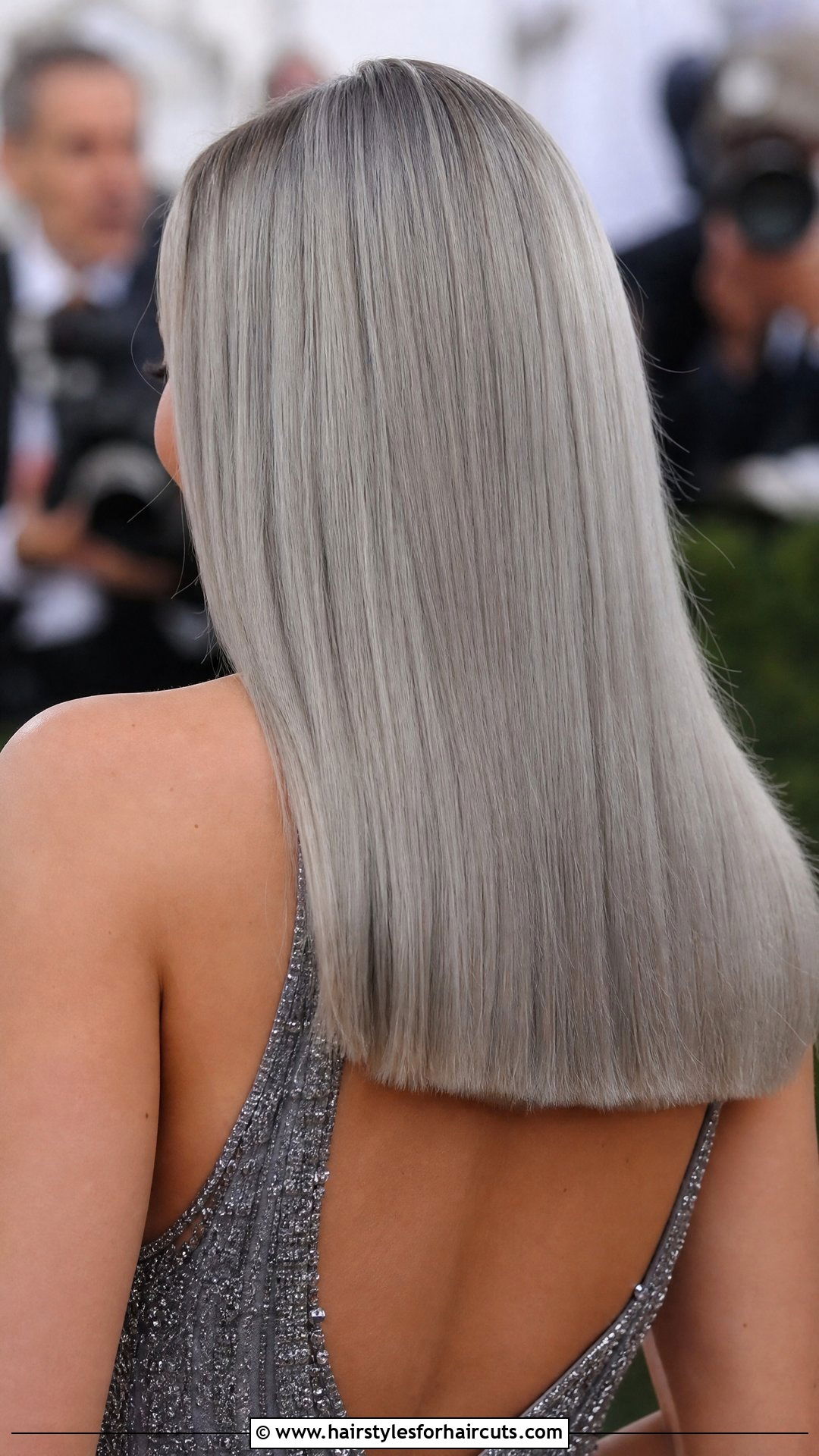 Long Straight Grey Hair - 25 grey hair womens hairstyles - 25 grey hair womens hairstyles
