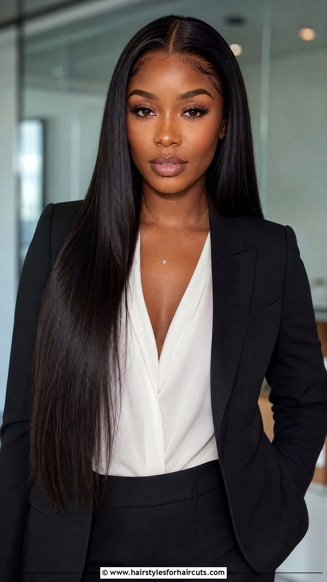 Long Straight HD Lace Wig - 25 wig hairstyles for black hair - 25 wig hairstyles for black hair