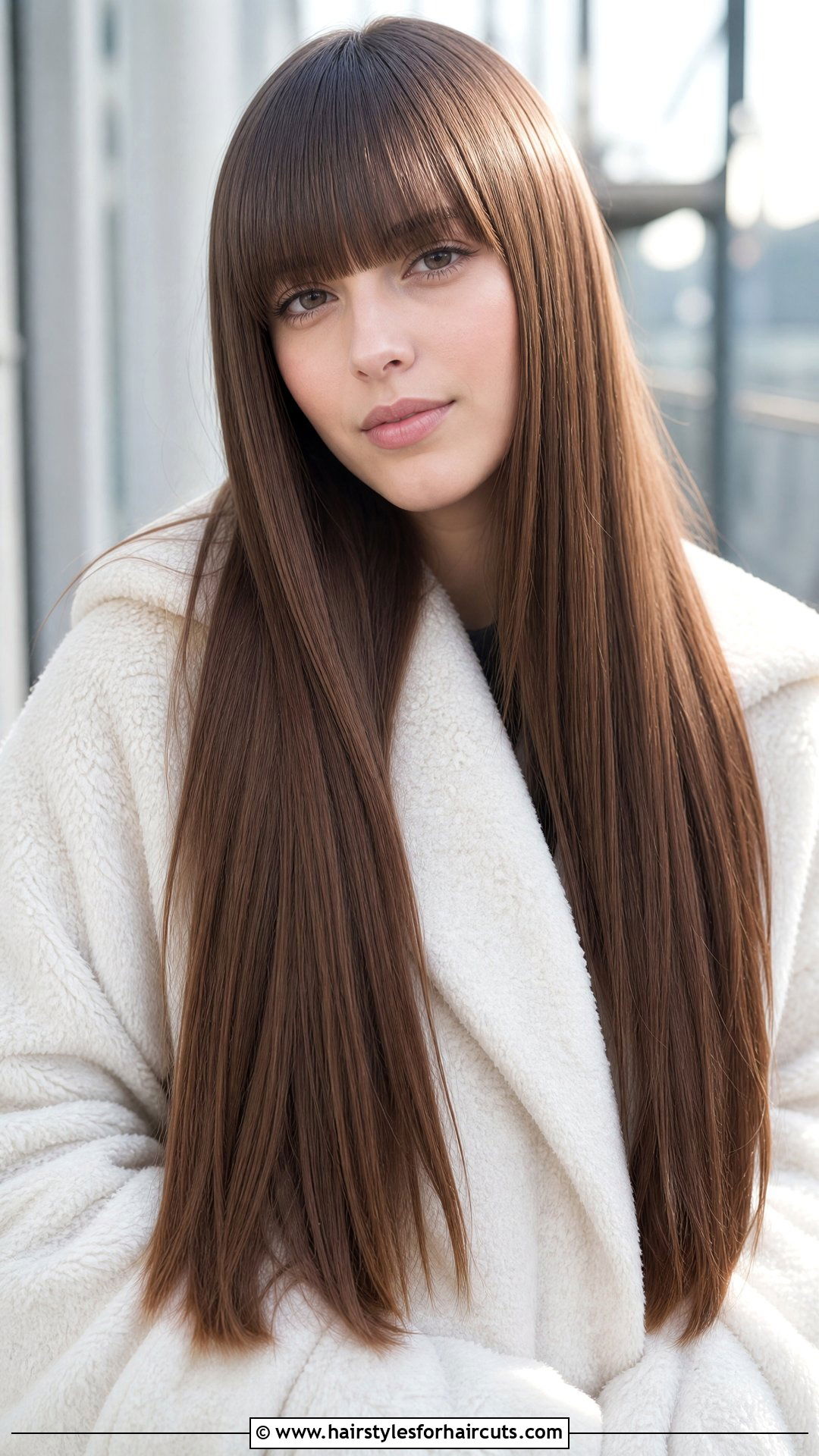 Long Straight Hair With Blunt Bangs - 25 straight hair with bangs hairstyles - 25 straight hair with bangs hairstyles