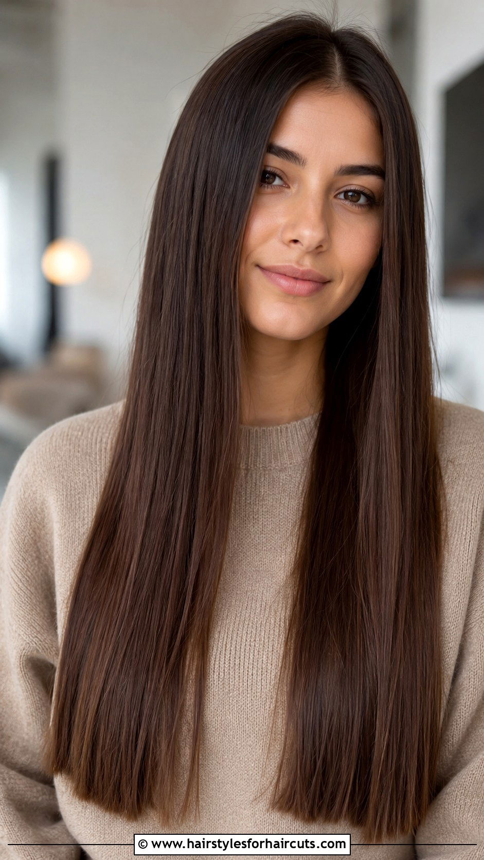 Long Straight Hair With Blunt Ends - 25 straightening hairstyles - 25 straightening hairstyles