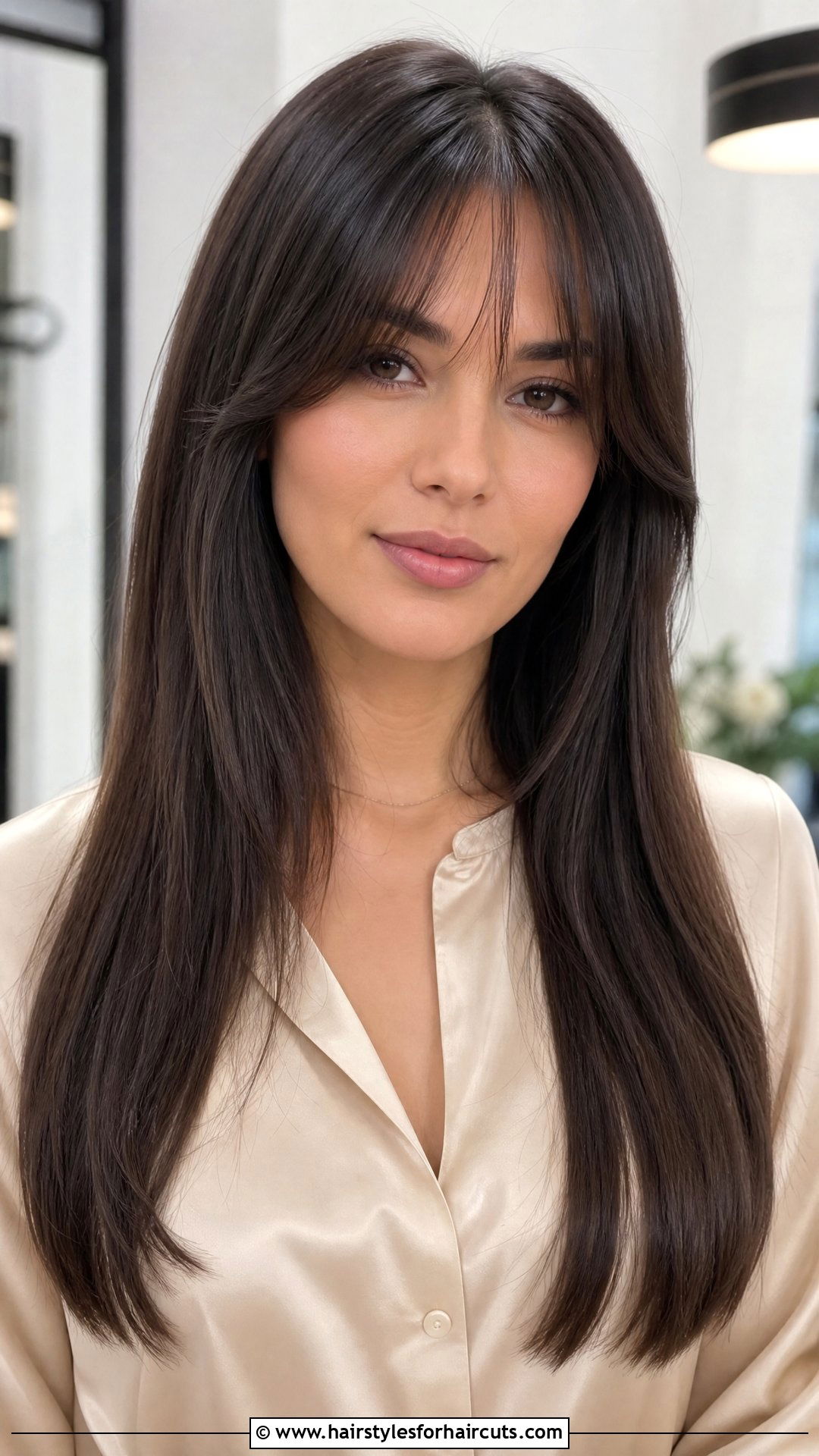 Long Straight Hair With Curtain Bangs - 25 hairstyles with curtain bangs - 25 hairstyles with curtain bangs